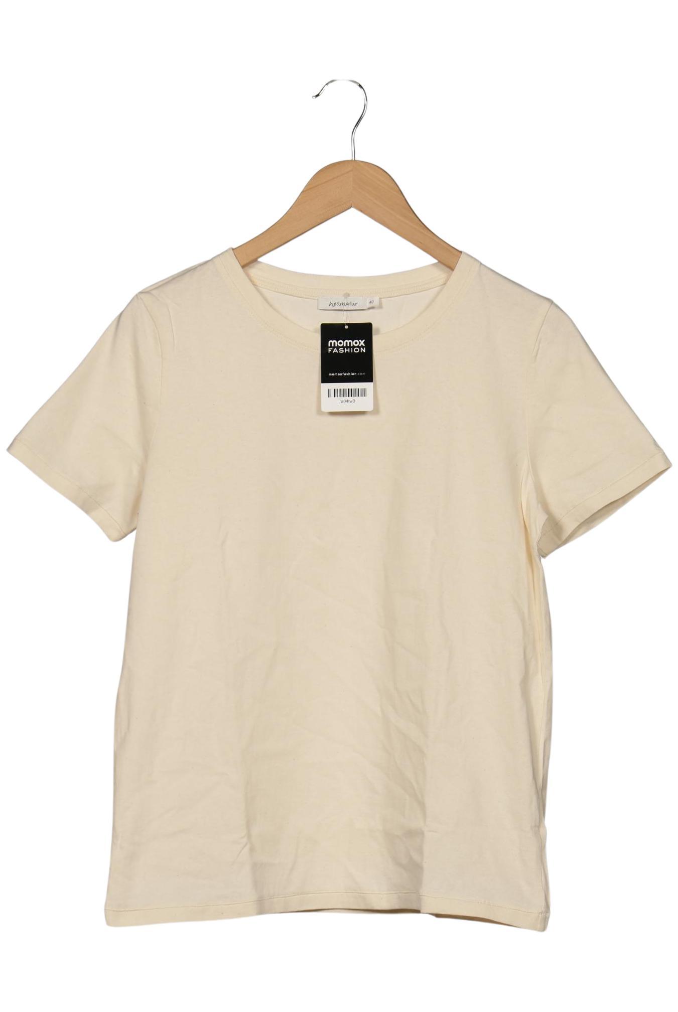 

hessnatur Damen T-Shirt, cremeweiß, Gr. 40
