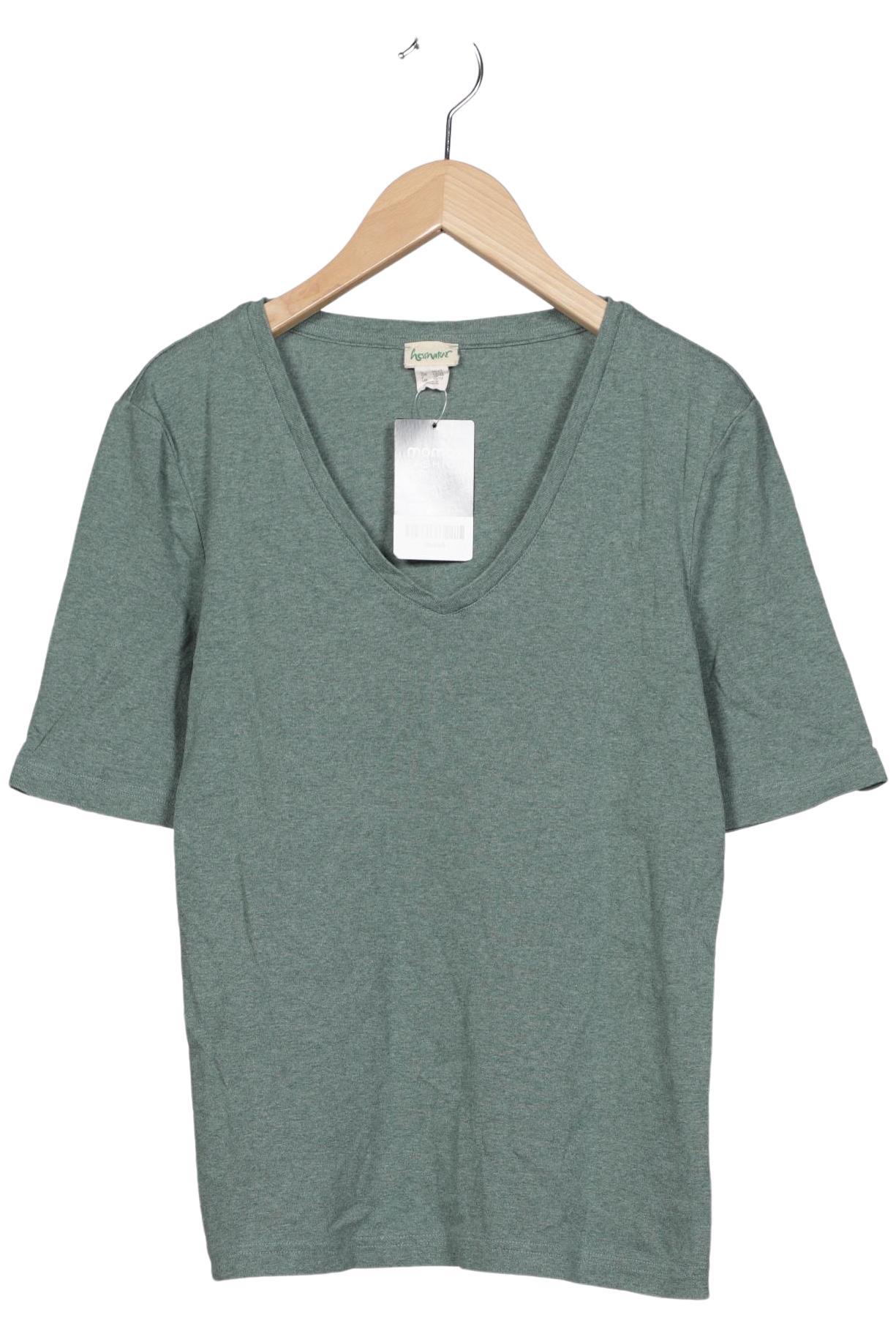 

hessnatur Damen T-Shirt, türkis, Gr. 40
