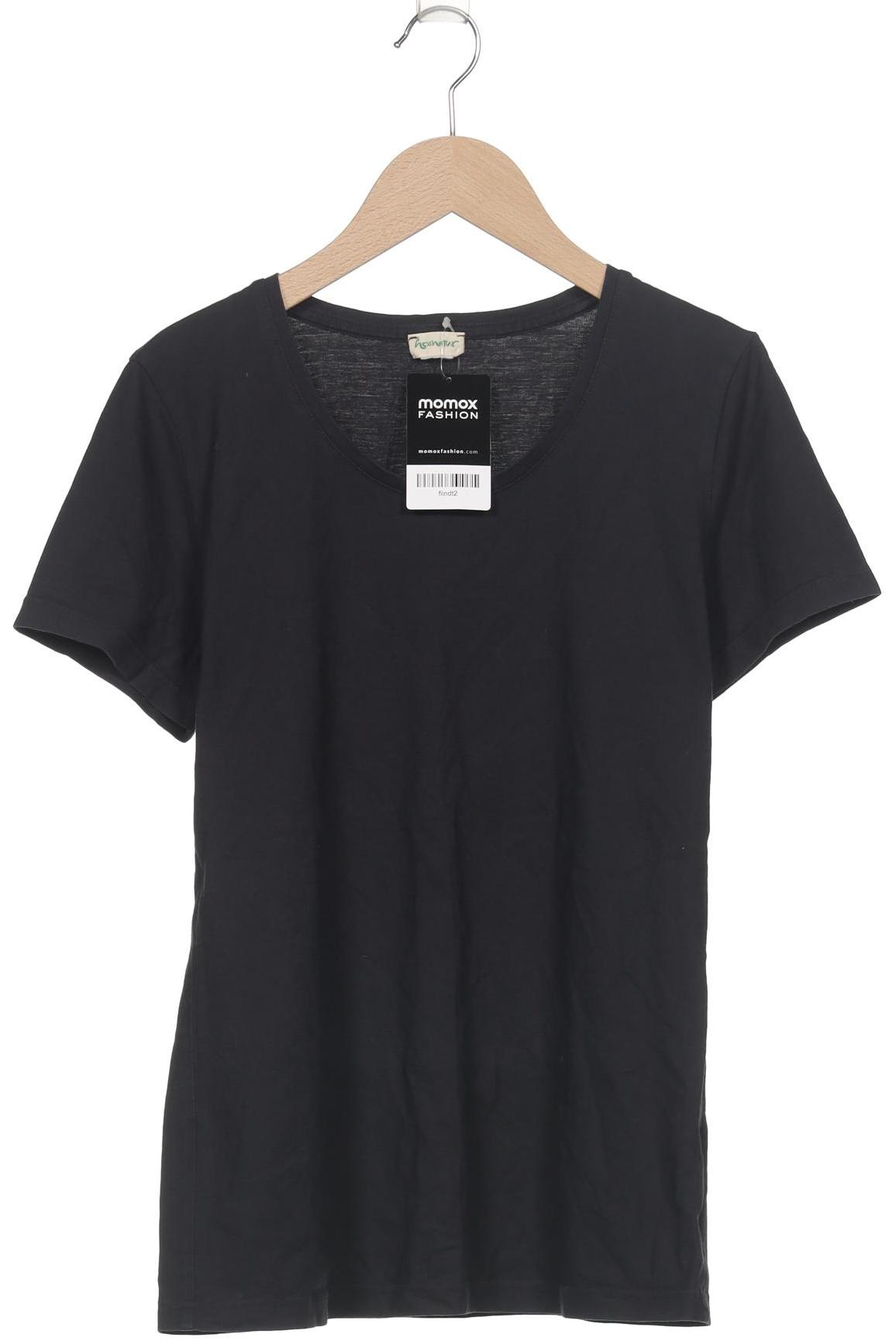 

hessnatur Damen T-Shirt, schwarz, Gr. 36