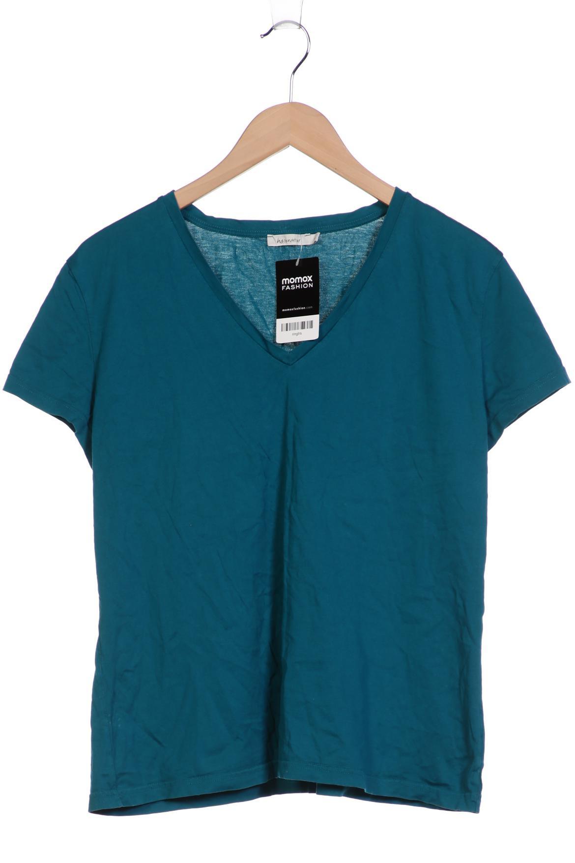 

hessnatur Damen T-Shirt, türkis, Gr. 46