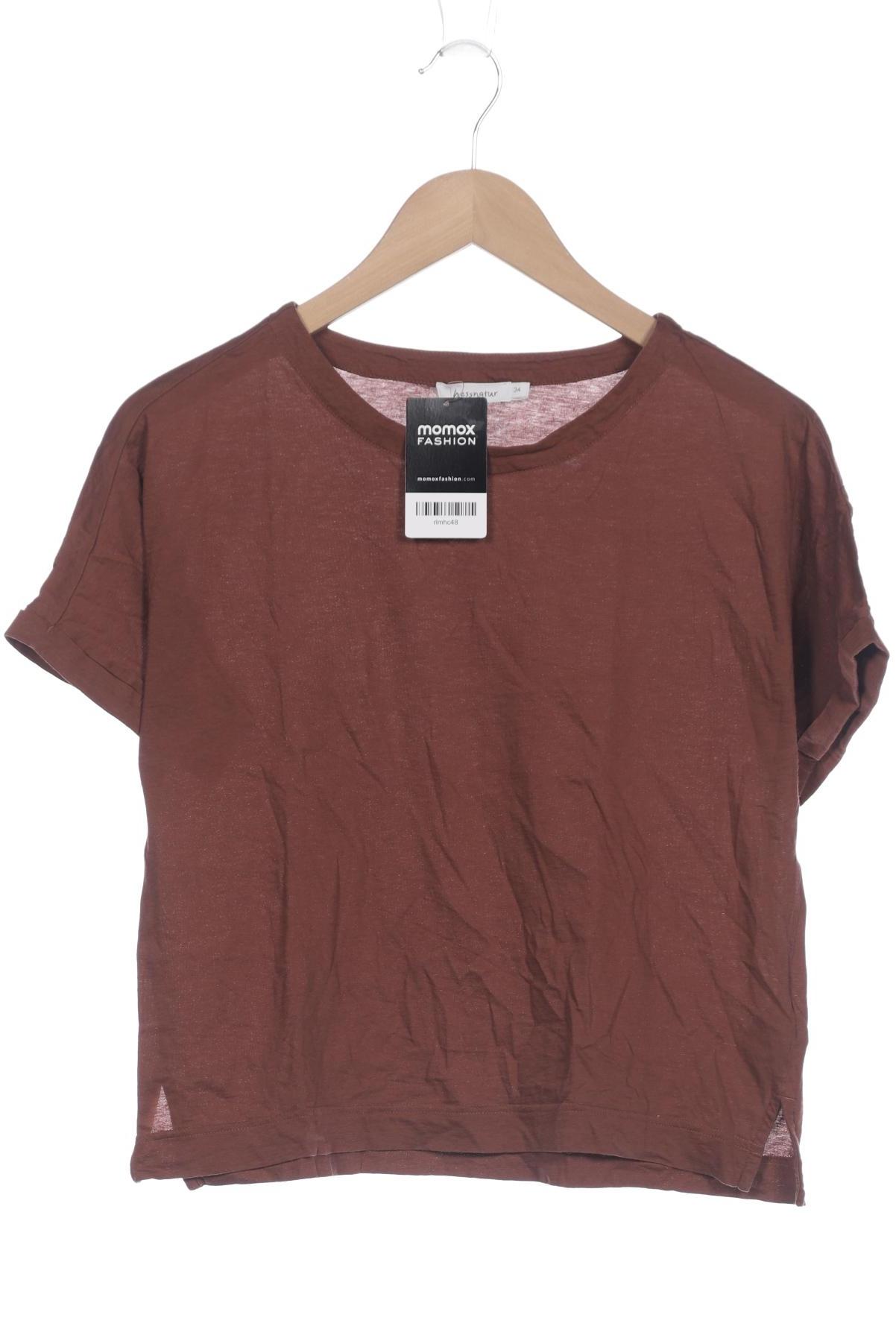

hessnatur Damen T-Shirt, braun, Gr. 34