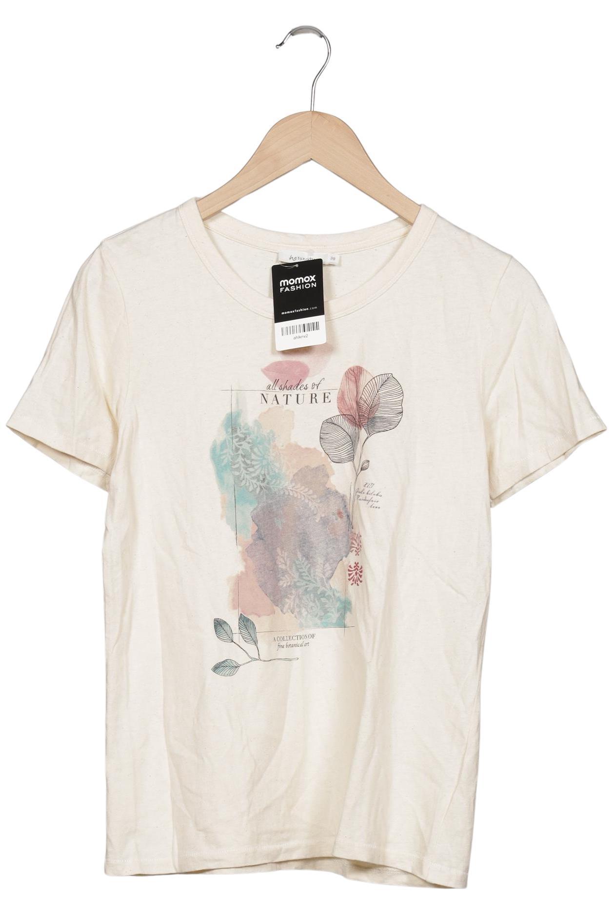 

hessnatur Damen T-Shirt, cremeweiß, Gr. 38