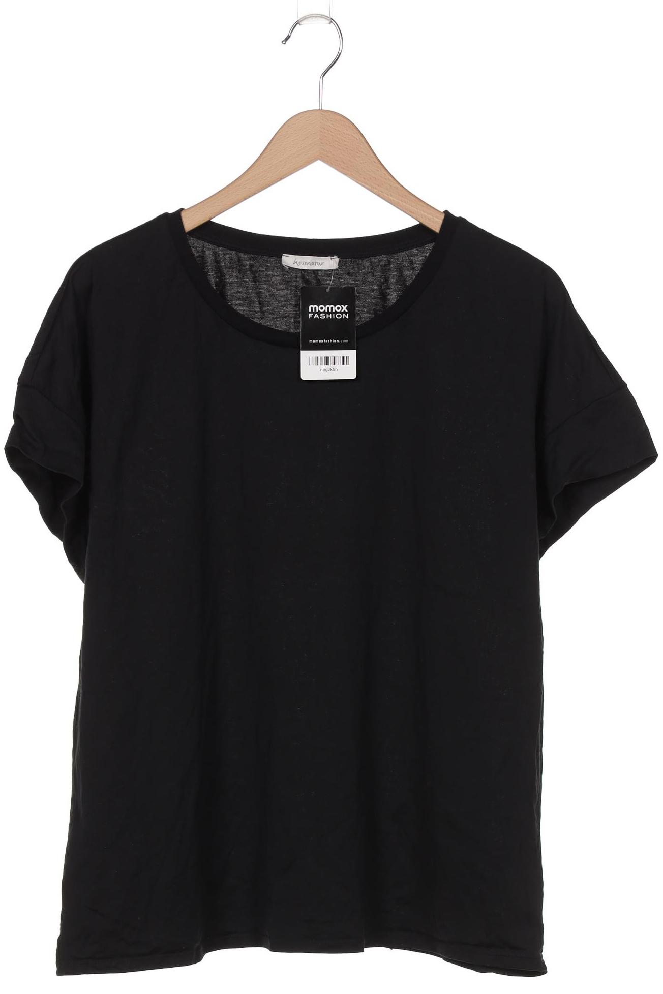

hessnatur Damen T-Shirt, schwarz, Gr. 46