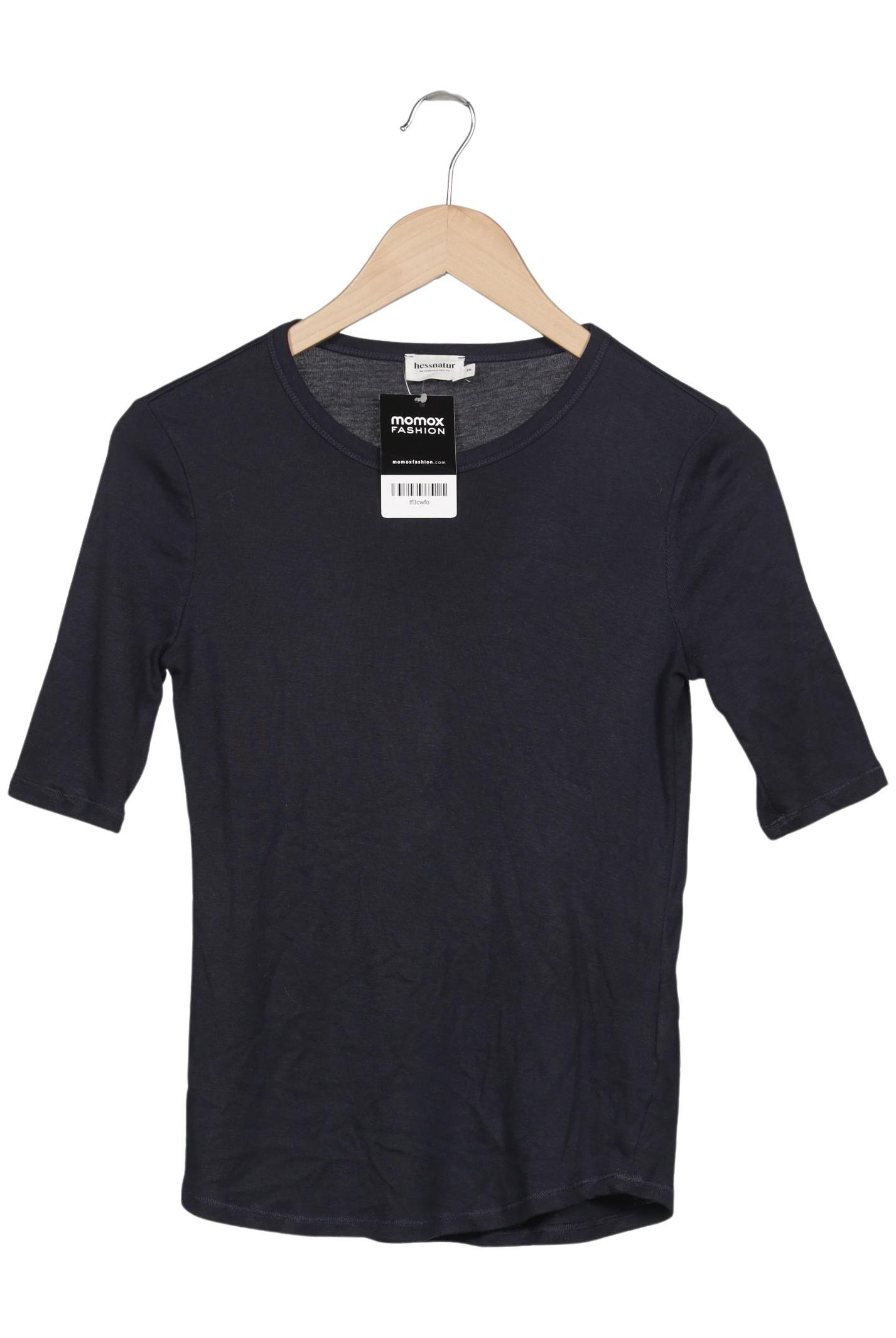 

hessnatur Damen T-Shirt, marineblau, Gr. 36