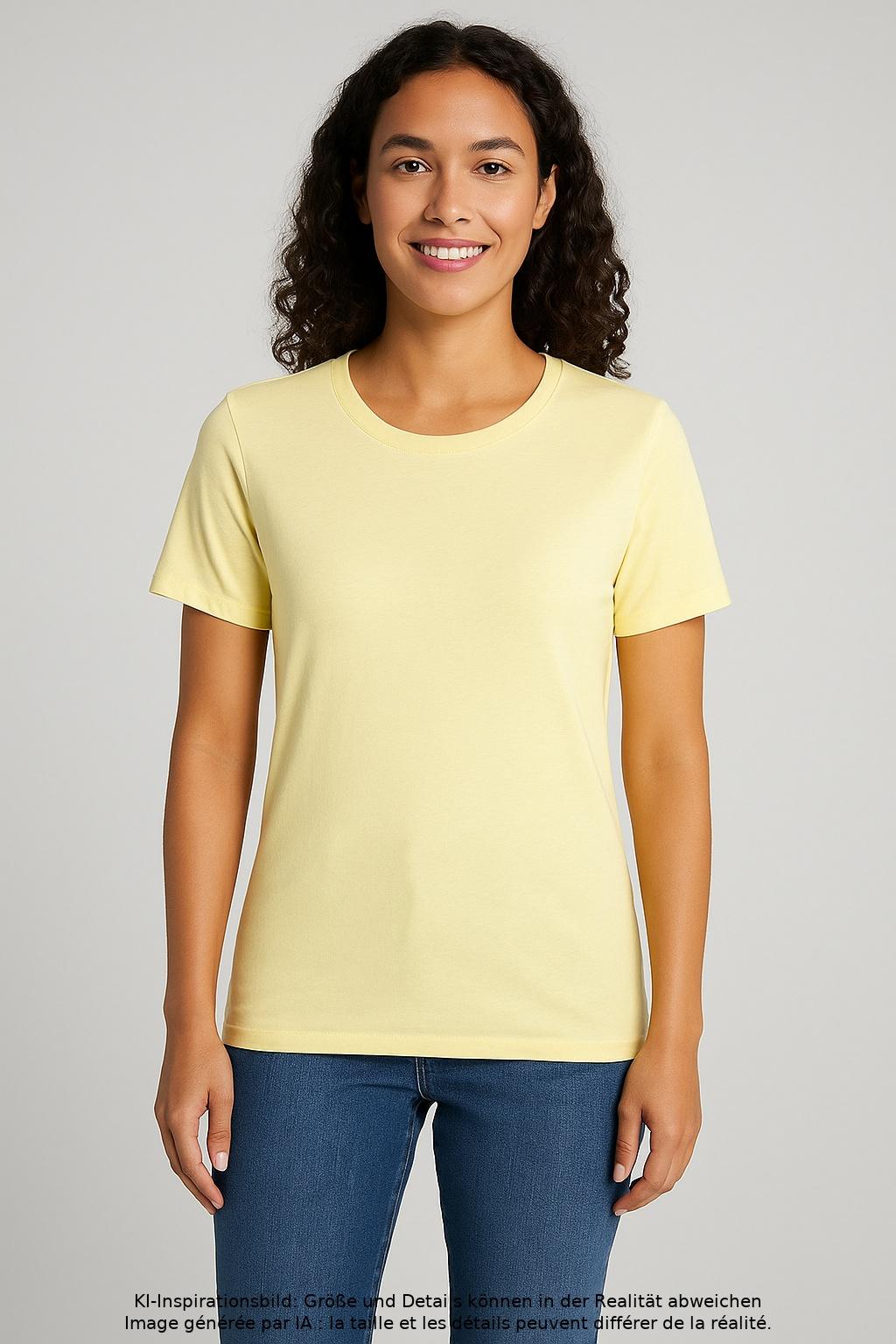 

hessnatur Damen T-Shirt, gelb, Gr. 36
