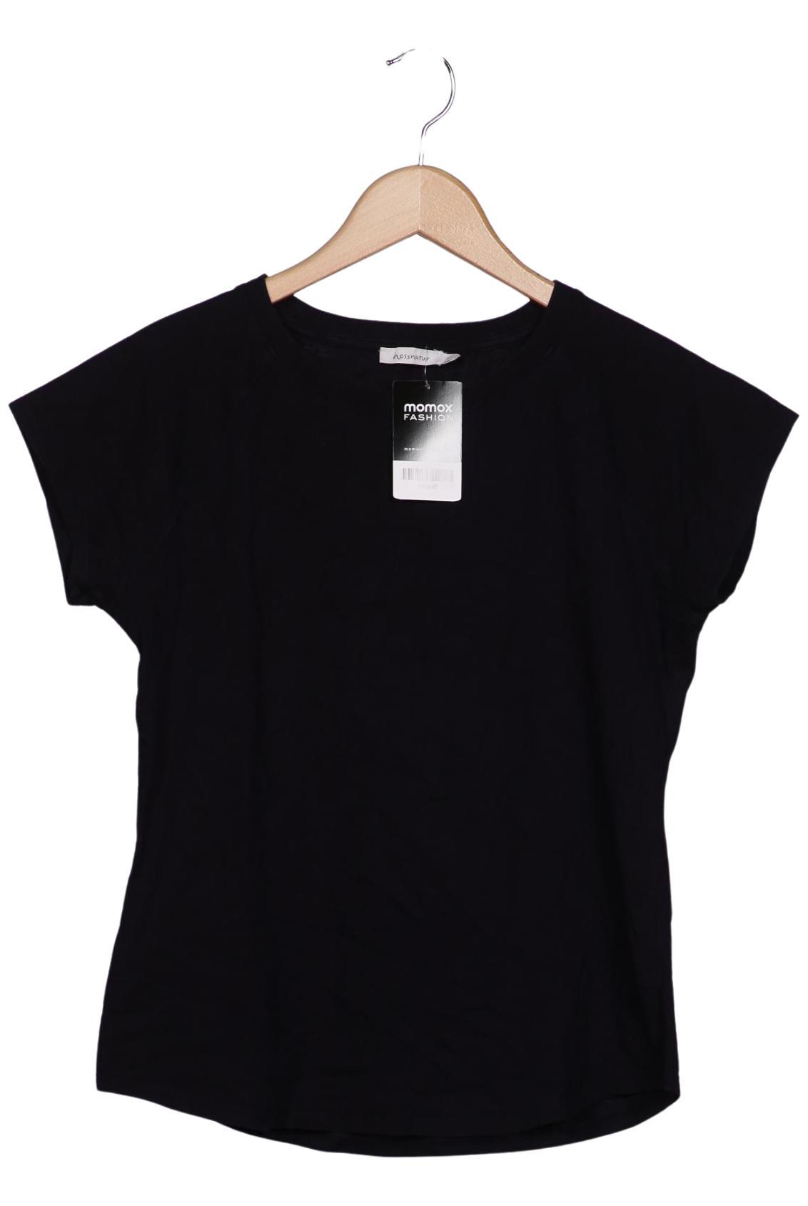 

hessnatur Damen T-Shirt, schwarz, Gr. 38