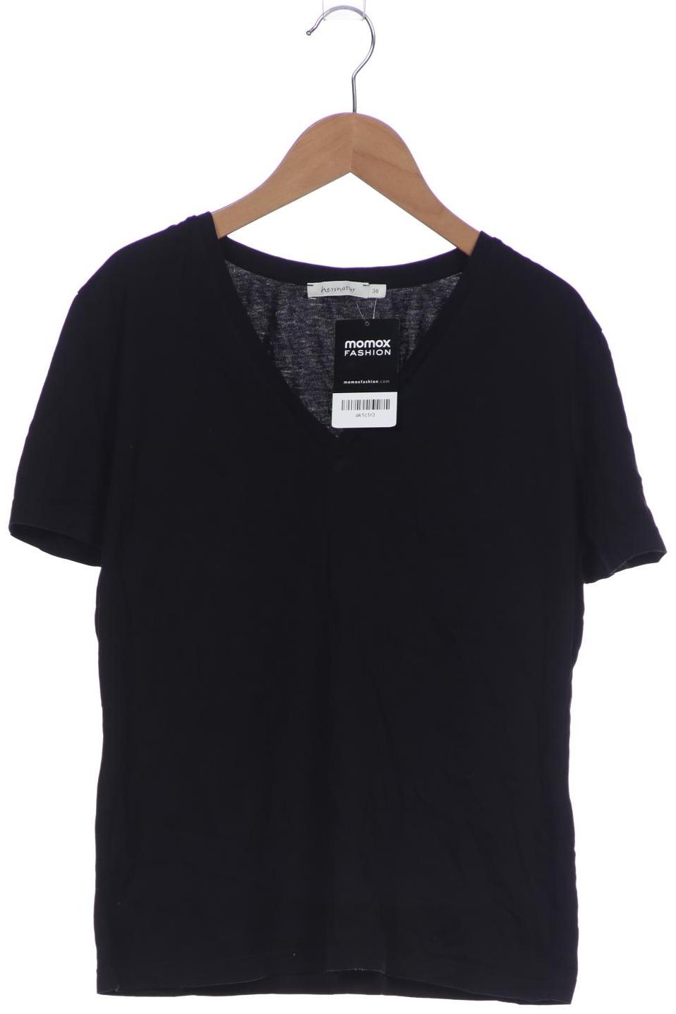 

hessnatur Damen T-Shirt, schwarz, Gr. 38