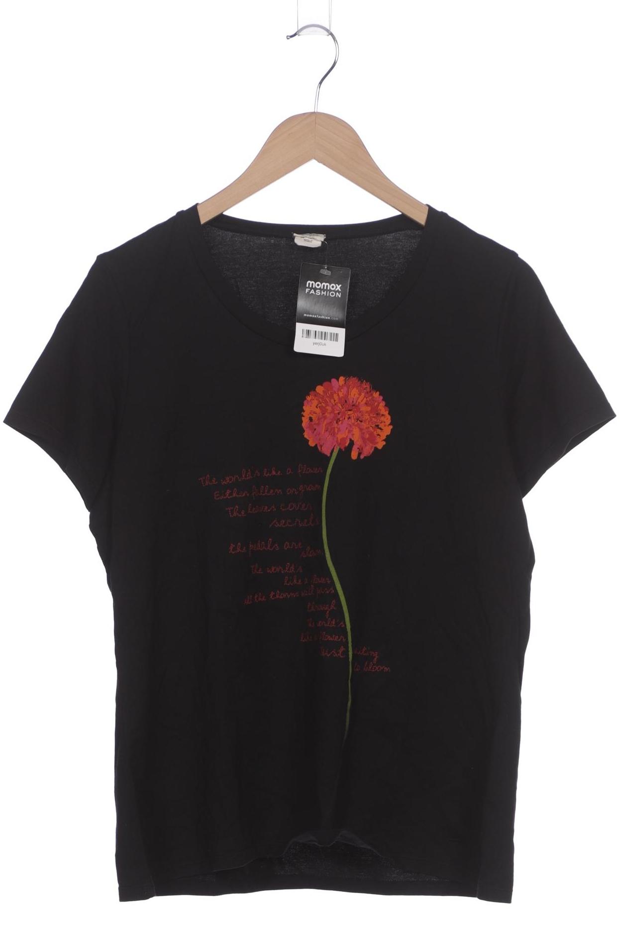 

hessnatur Damen T-Shirt, schwarz, Gr. 44