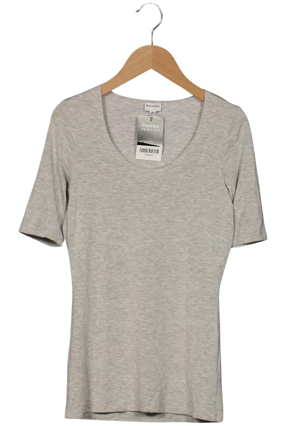 

hessnatur Damen T-Shirt, grau, Gr. 34