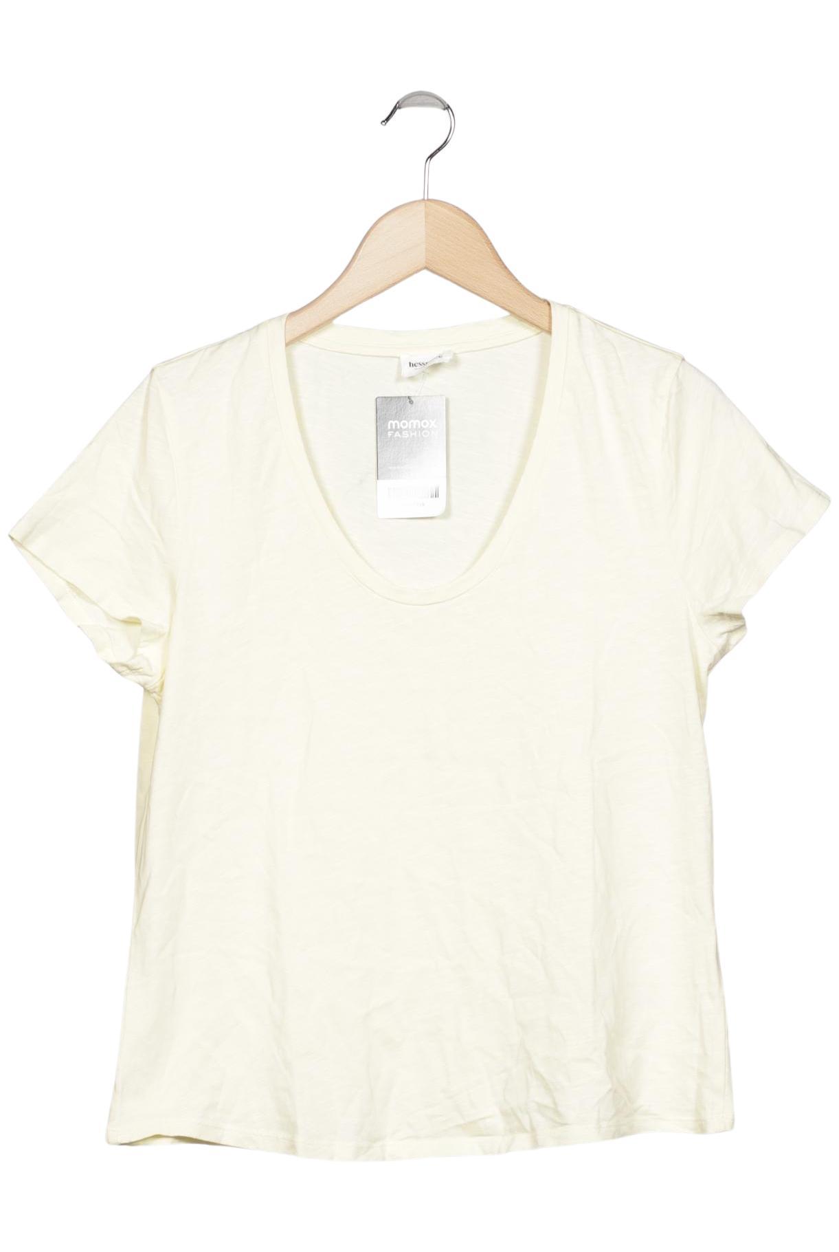

hessnatur Damen T-Shirt, cremeweiß, Gr. 40