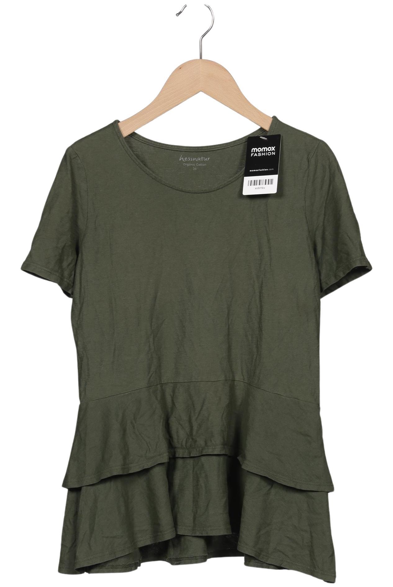 

hessnatur Damen T-Shirt, grün, Gr. 36