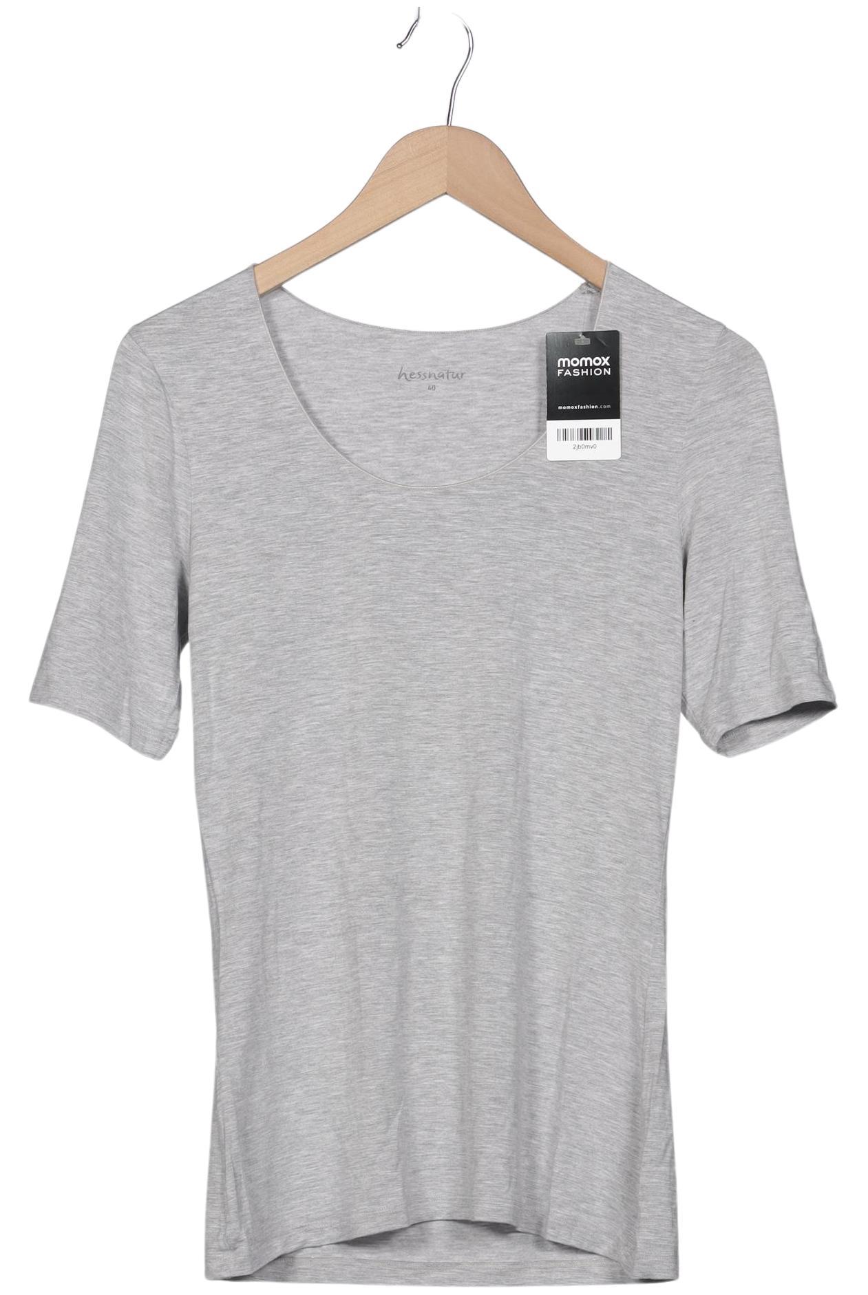

hessnatur Damen T-Shirt, grau, Gr. 40