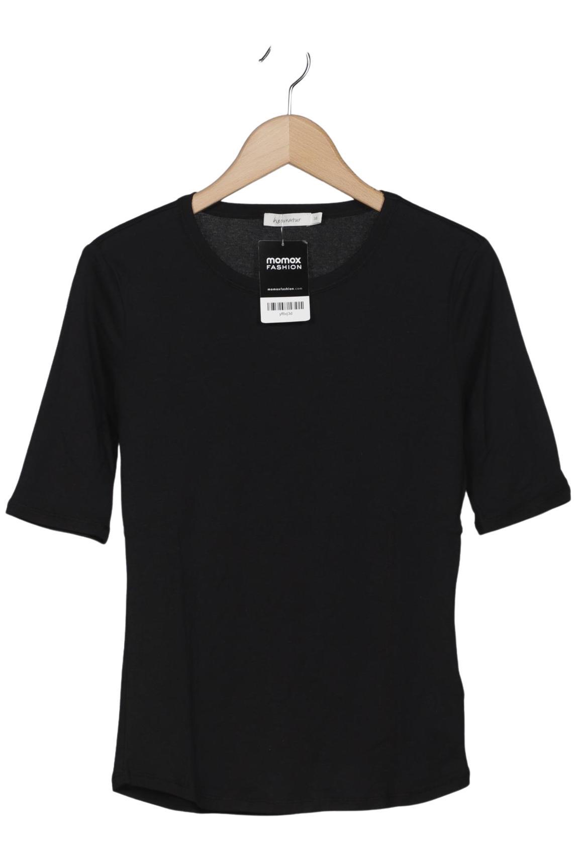 

hessnatur Damen T-Shirt, schwarz, Gr. 38