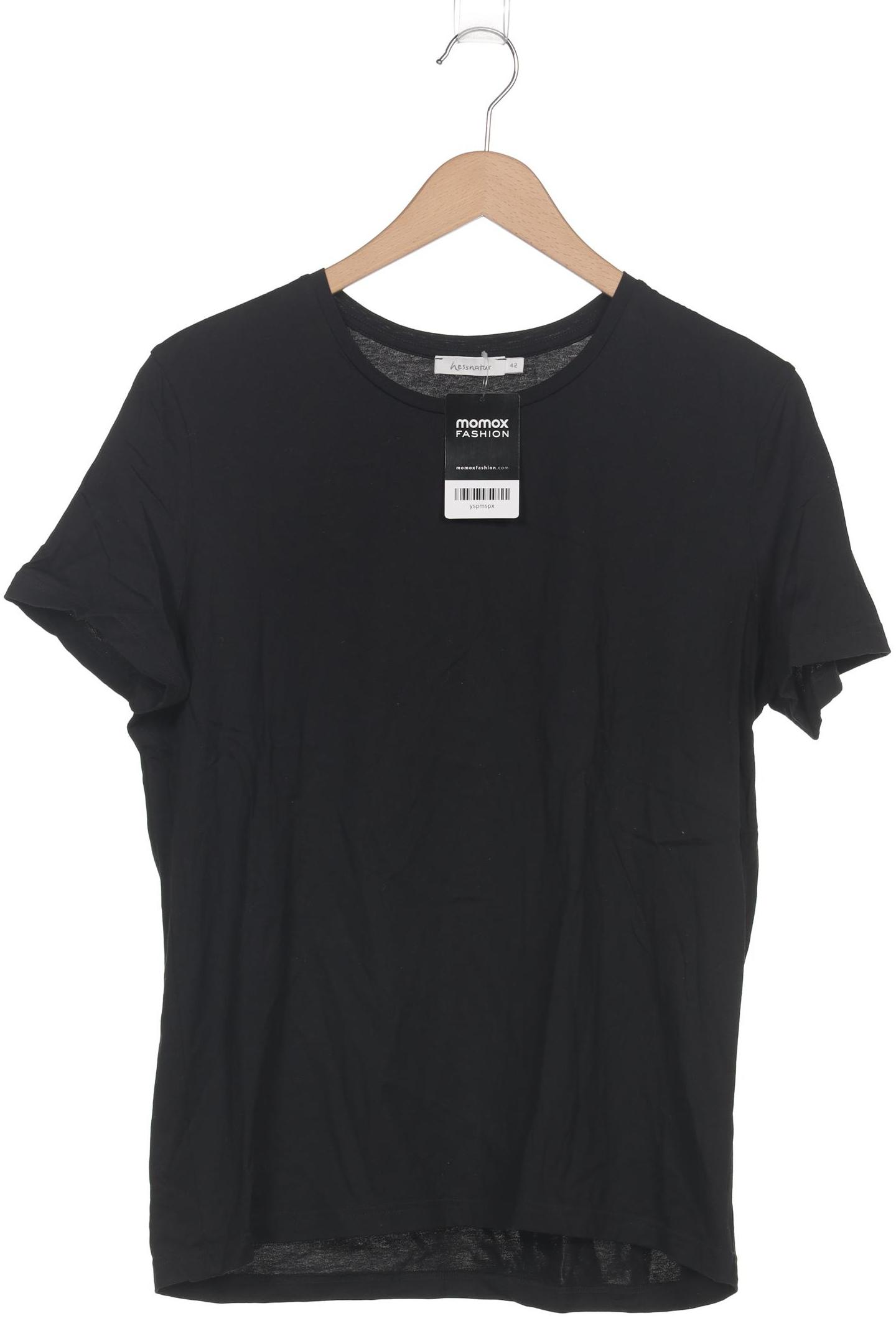 

hessnatur Damen T-Shirt, schwarz, Gr. 42
