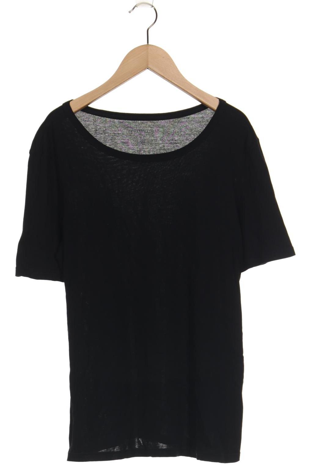 

hessnatur Damen T-Shirt, schwarz, Gr. 42
