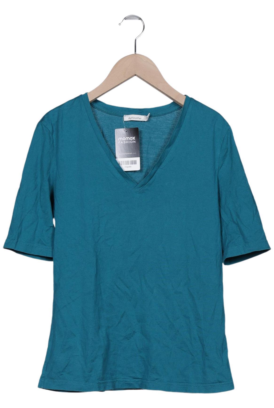 

hessnatur Damen T-Shirt, türkis, Gr. 36