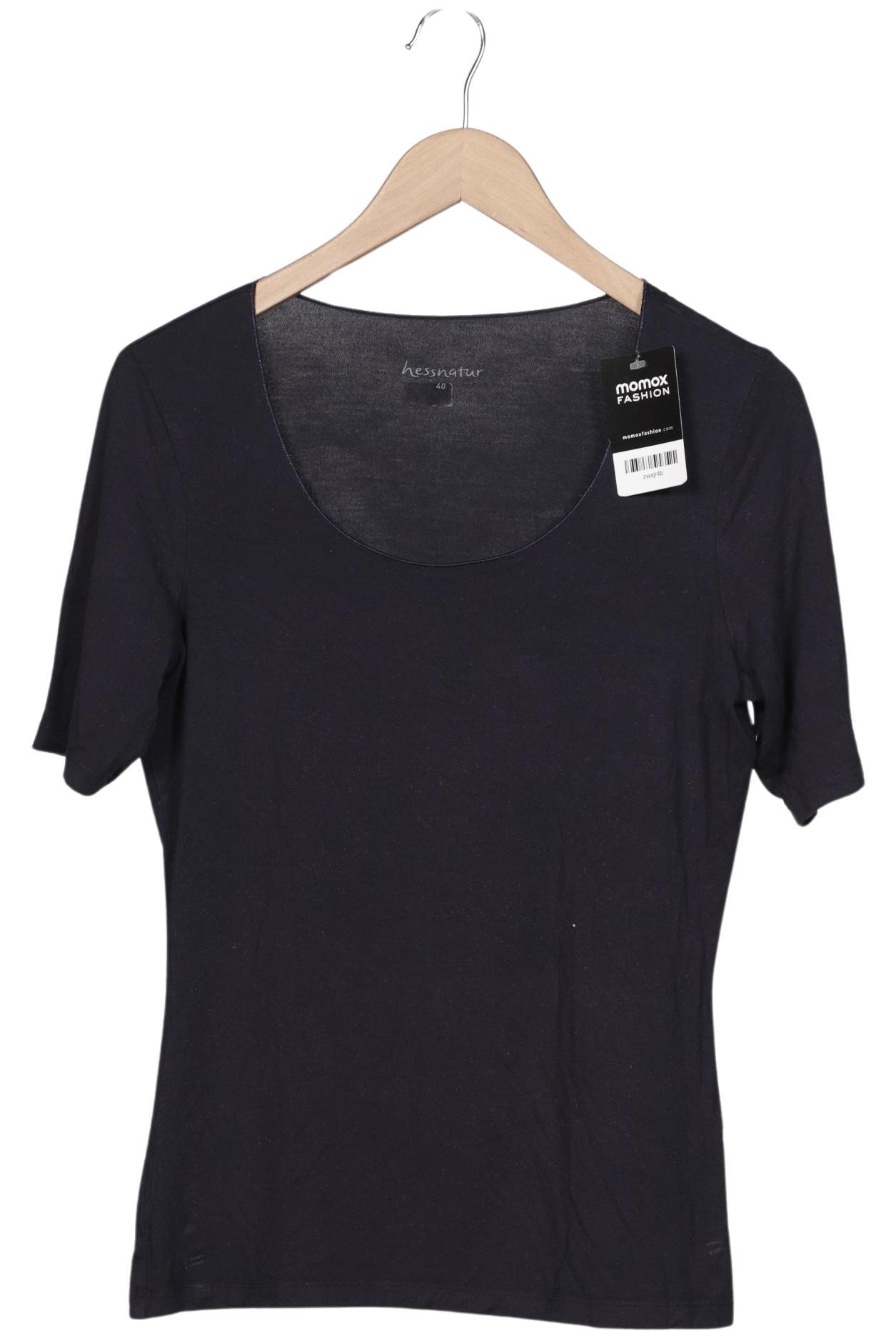

hessnatur Damen T-Shirt, marineblau, Gr. 40