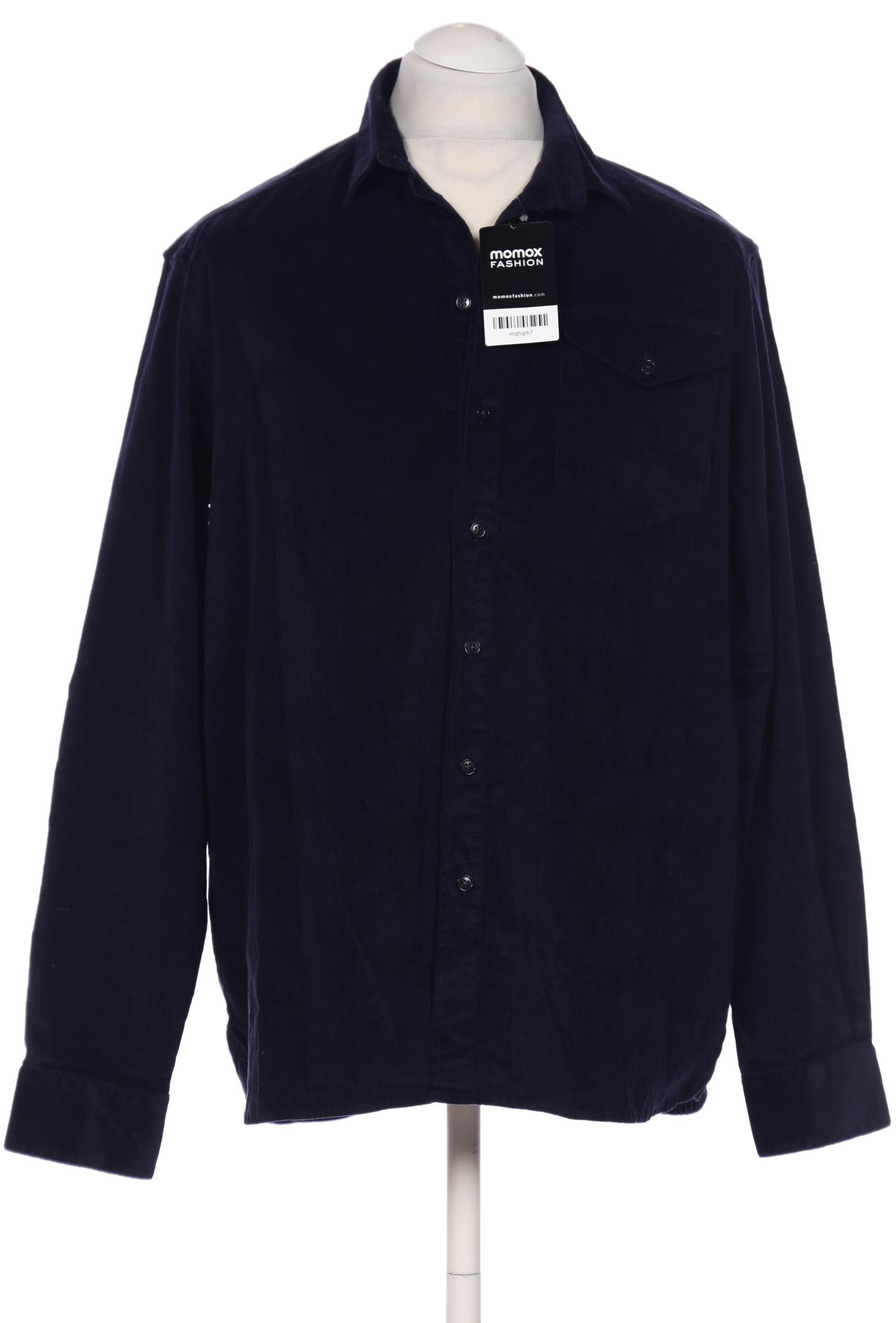 

hessnatur Herren Hemd, marineblau, Gr. 52