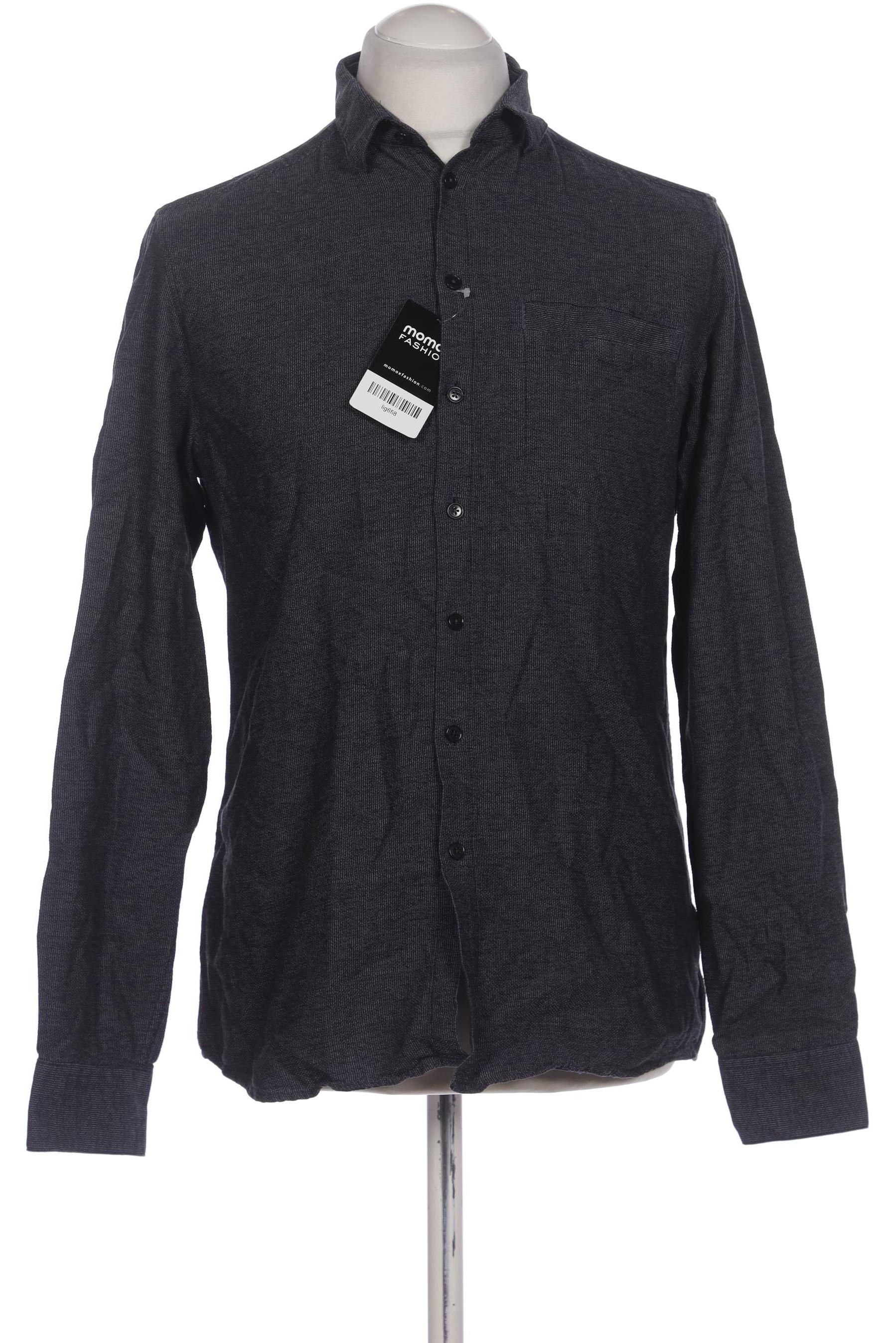 

hessnatur Herren Hemd, marineblau, Gr. 48