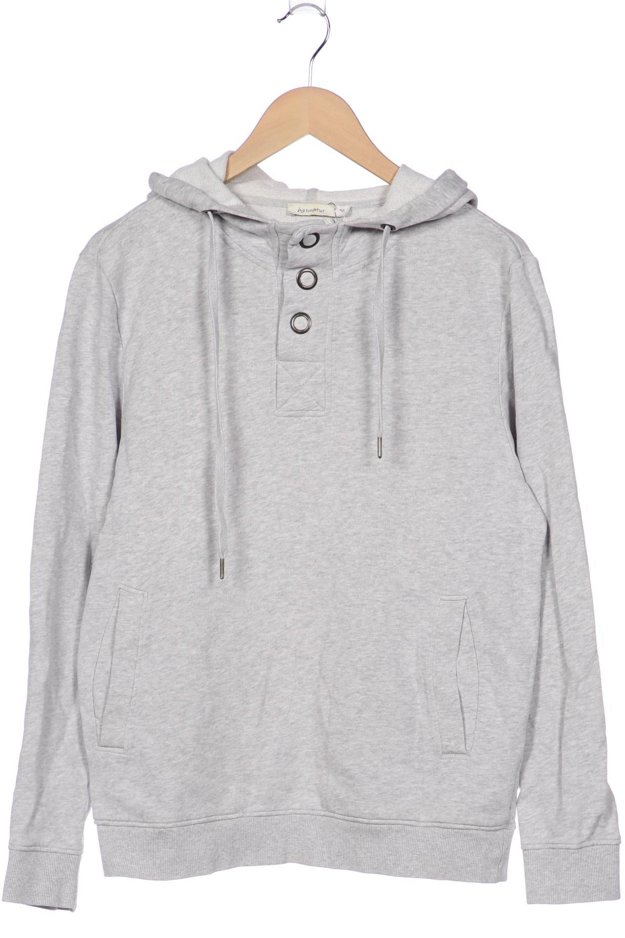 

hessnatur Herren Kapuzenpullover, grau, Gr. 48
