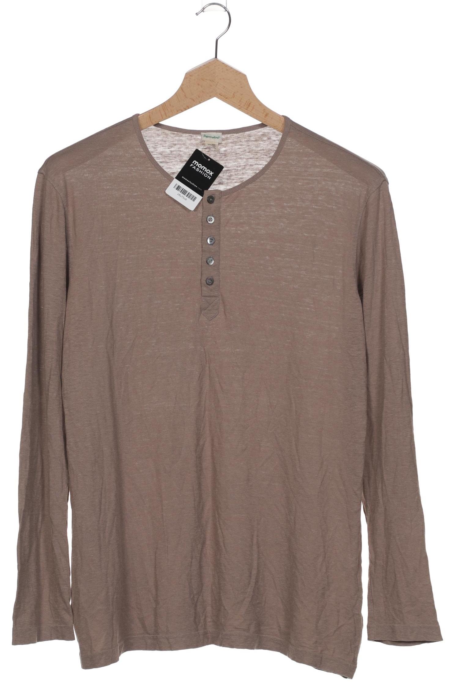 

hessnatur Herren Langarmshirt, braun, Gr. 52