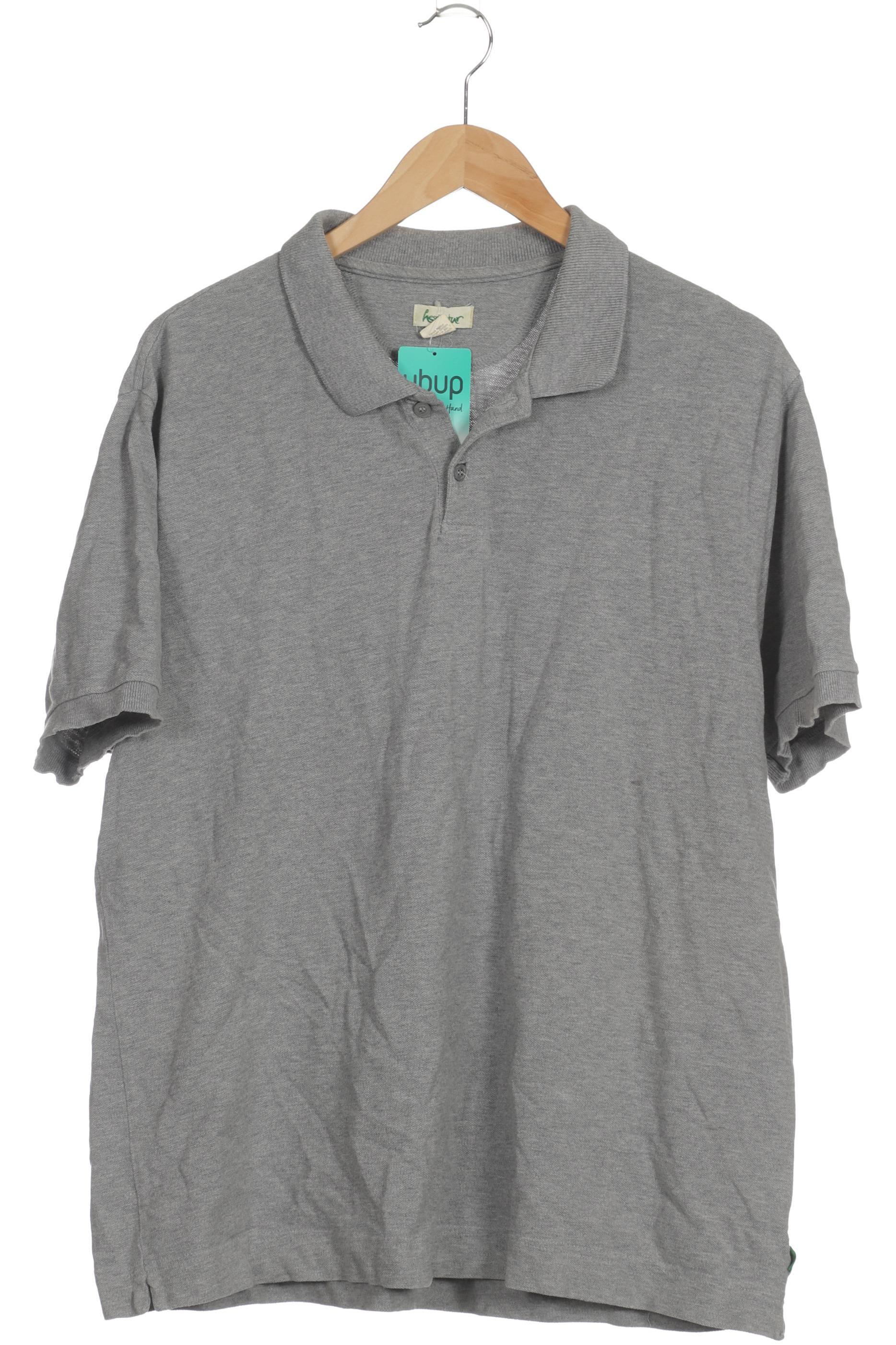 

hessnatur Herren Poloshirt, grau, Gr. 56