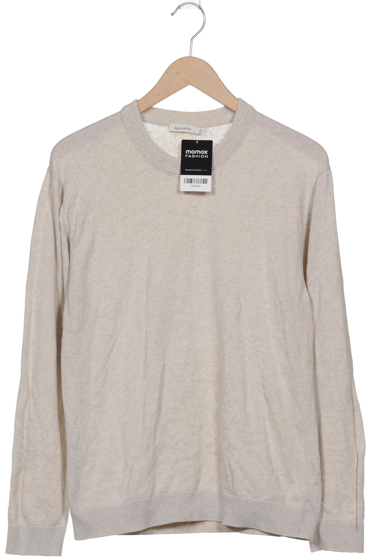 

hessnatur Herren Pullover, cremeweiß, Gr. 54
