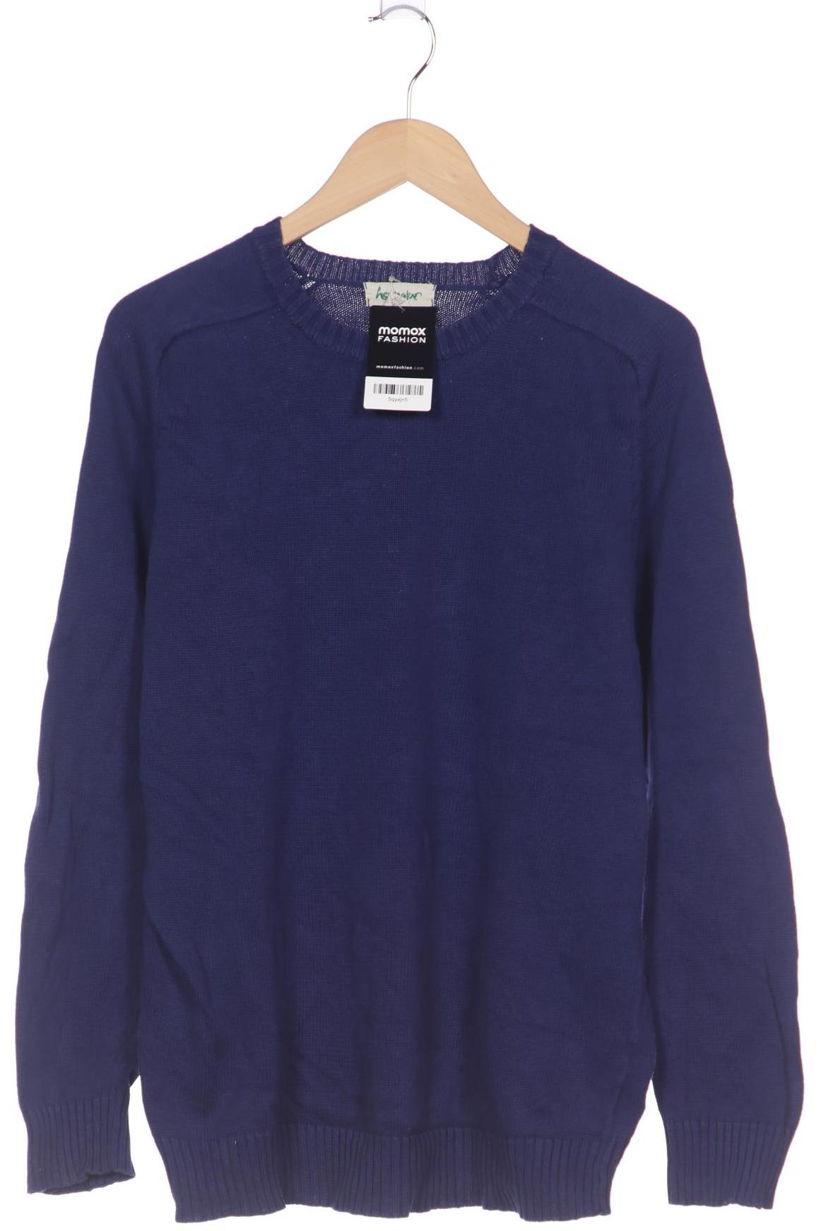 

hessnatur Herren Pullover, blau, Gr. 48