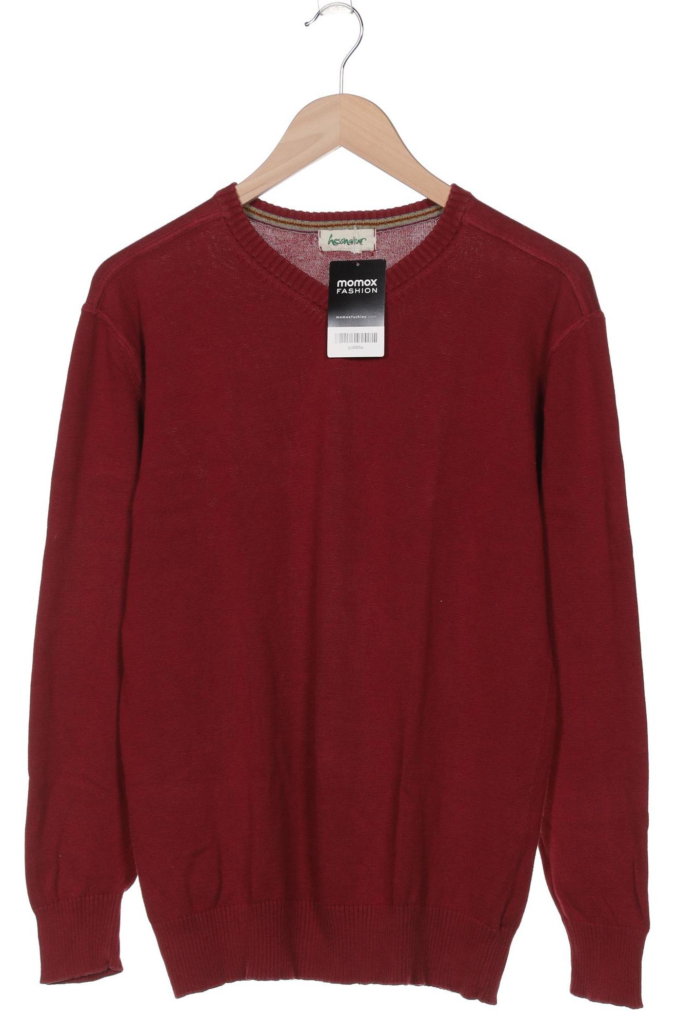 

hessnatur Herren Pullover, bordeaux, Gr. 48