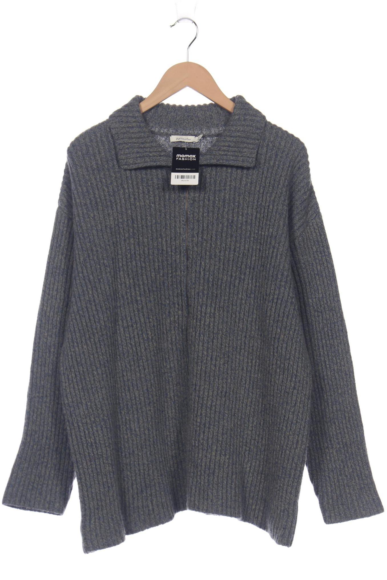 

hessnatur Herren Strickjacke, grau, Gr. 48