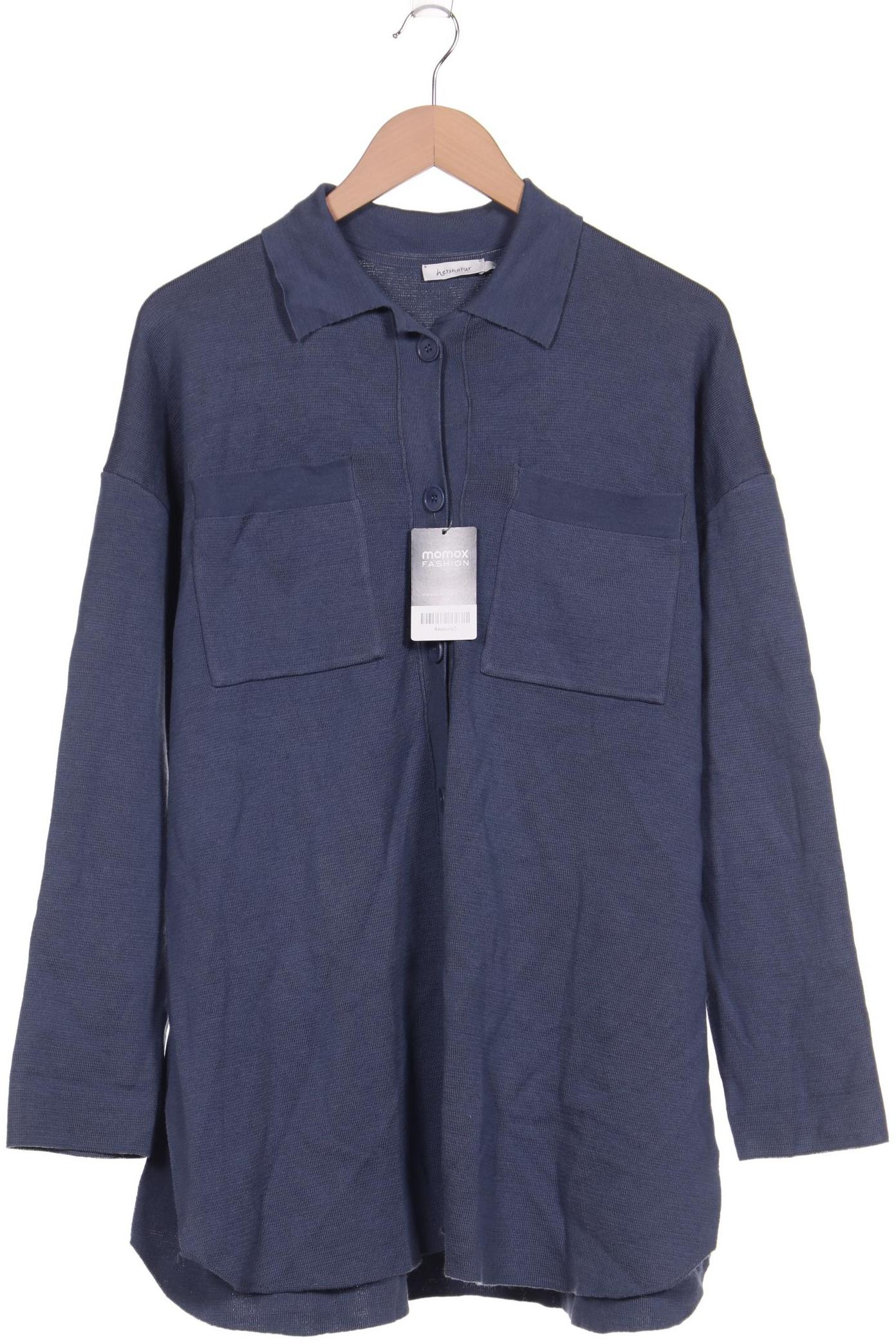 

hessnatur Herren Strickjacke, blau, Gr. 52