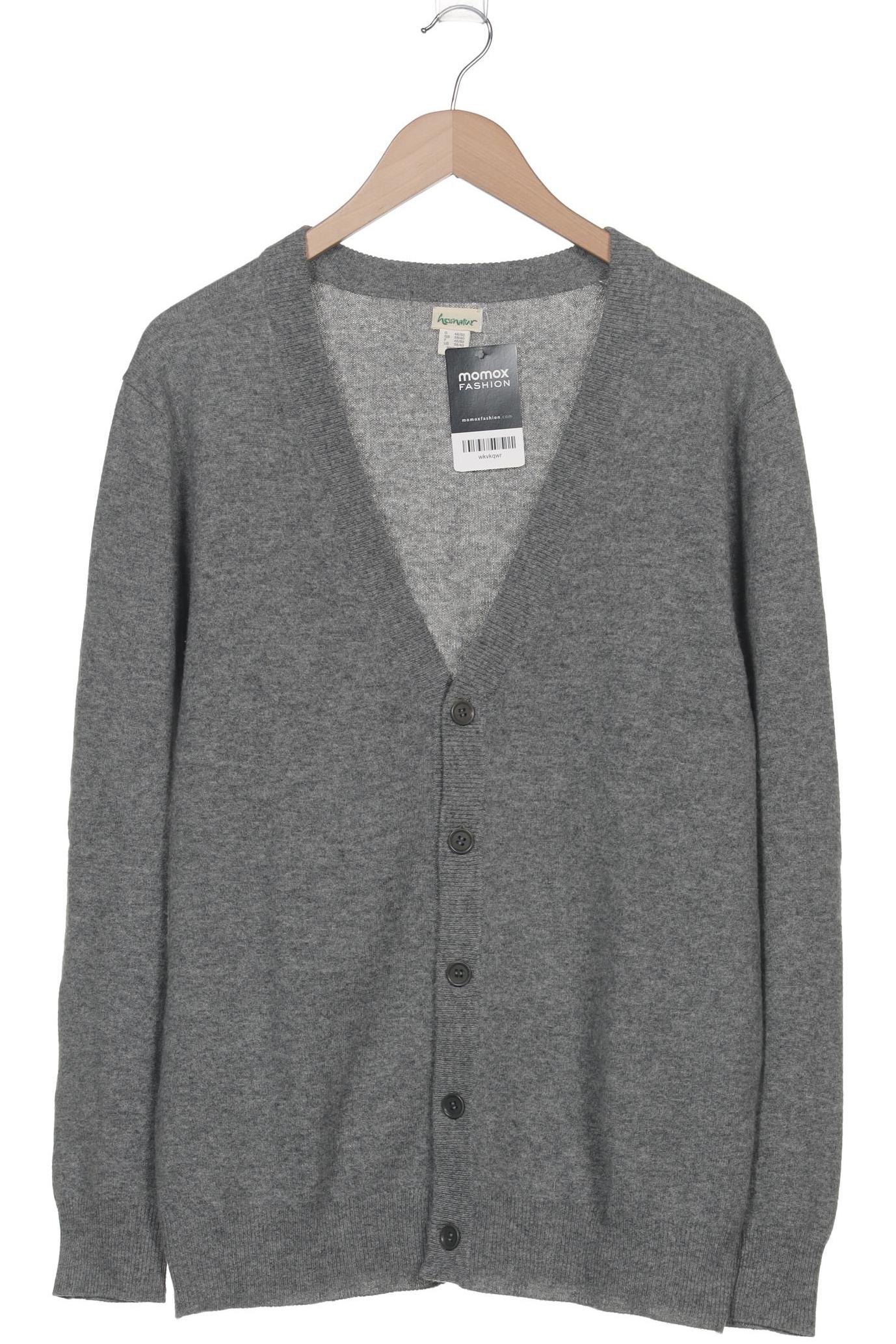 

hessnatur Herren Strickjacke, grau, Gr. 48