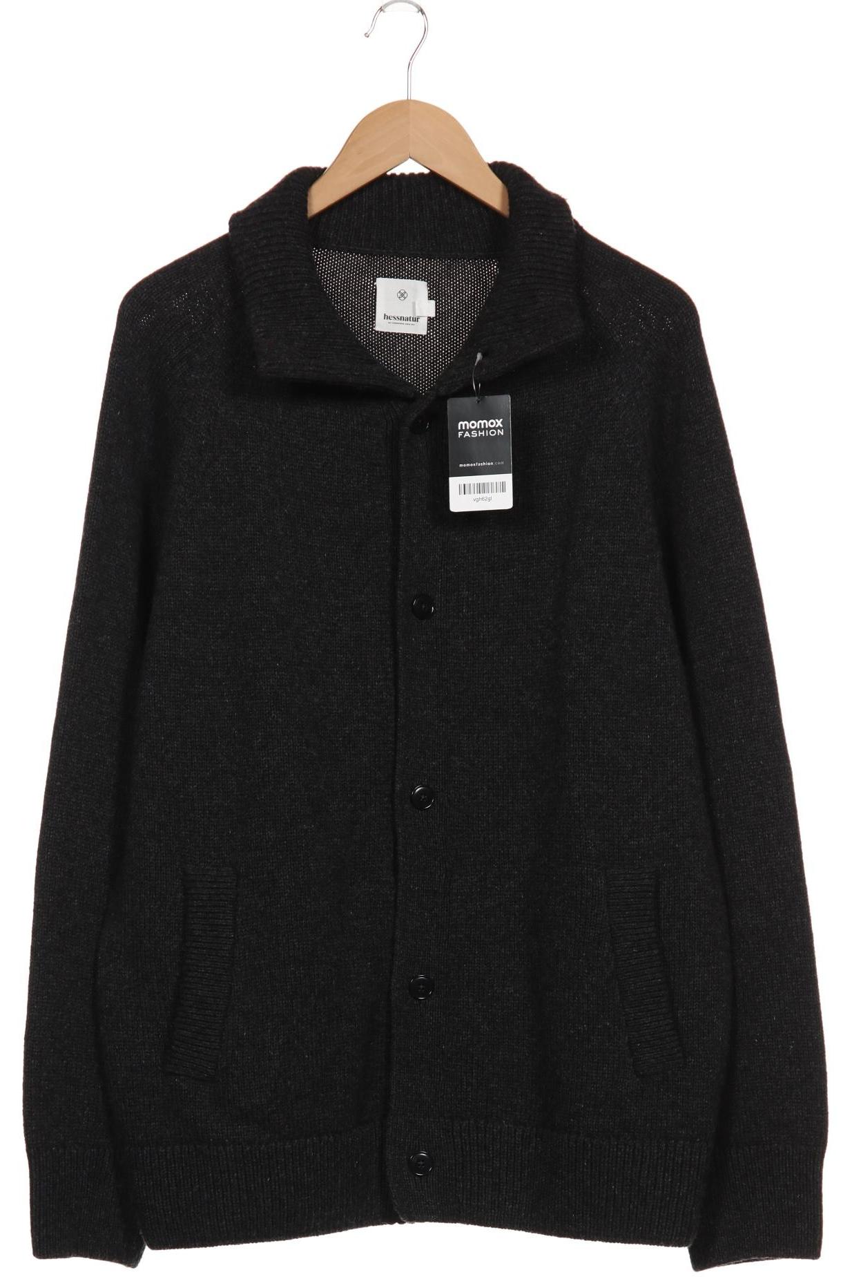 

hessnatur Herren Strickjacke, schwarz, Gr. 54