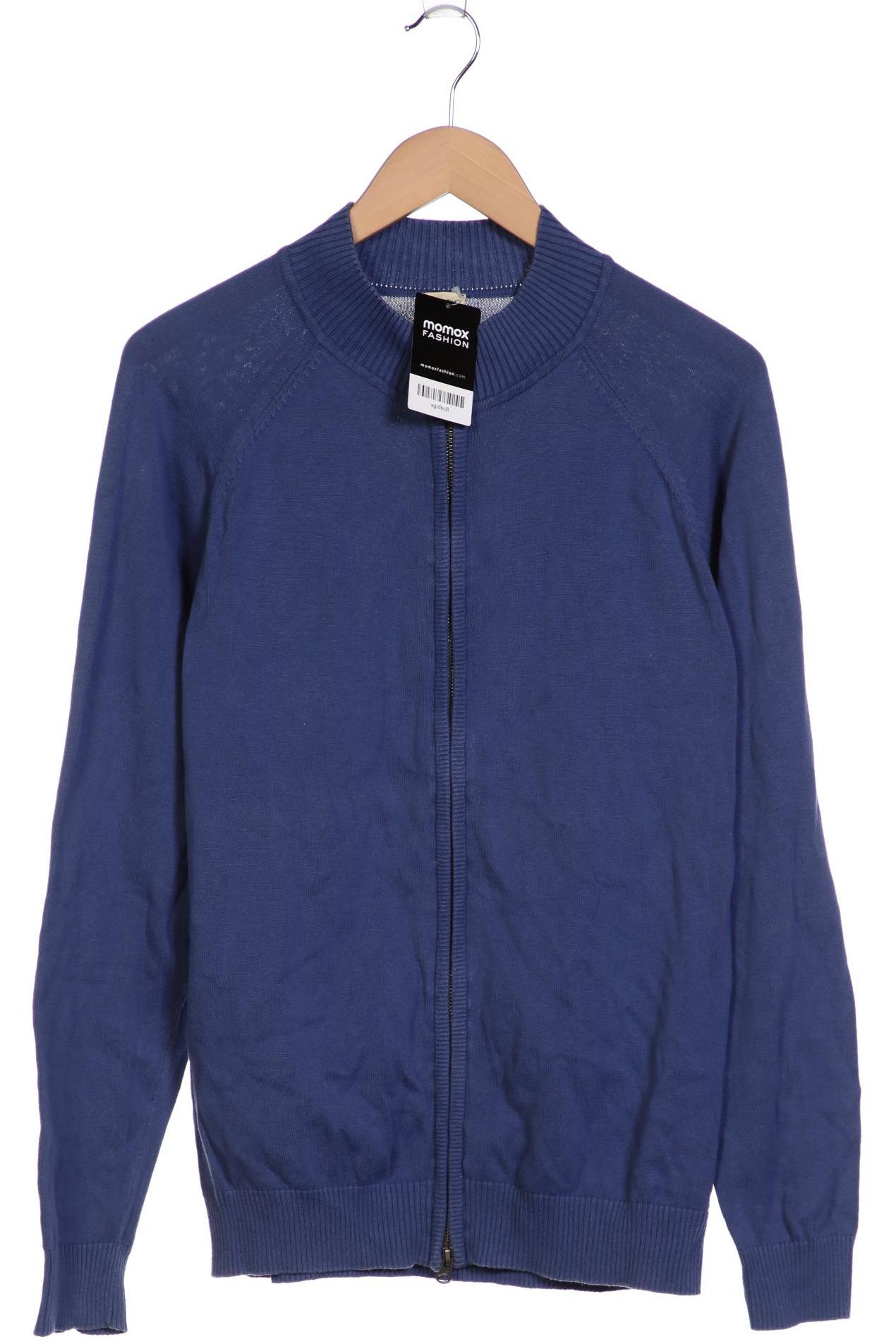 

hessnatur Herren Strickjacke, blau, Gr. 48