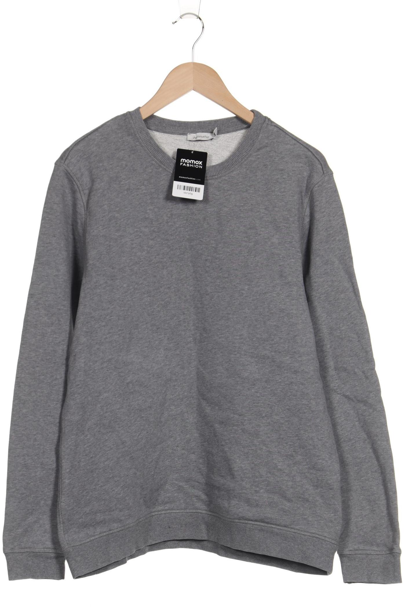 

hessnatur Herren Sweatshirt, grau, Gr. 50