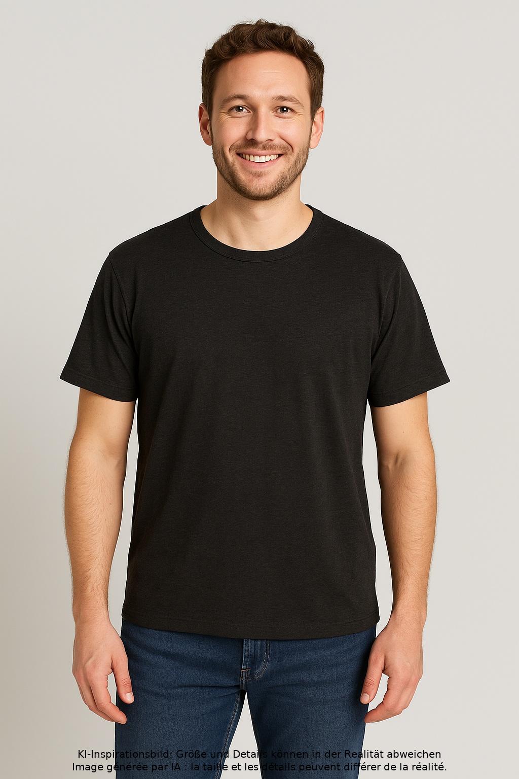 

hessnatur Herren T-Shirt, grau, Gr. 54