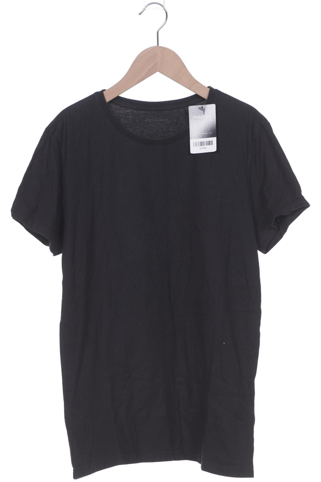 

hessnatur Herren T-Shirt, schwarz, Gr. 46