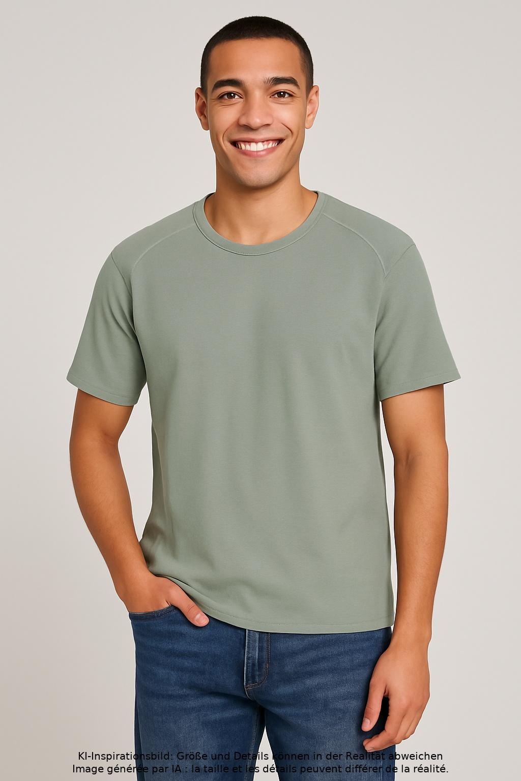 Thumbnail - hessnatur Herren T-Shirt, hellgrün, Gr. 52