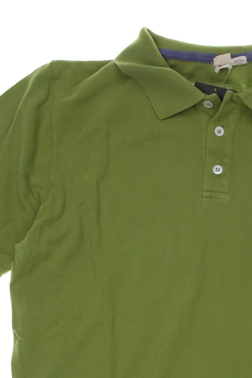 Thumbnail - hessnatur Jungen Poloshirt, grün, Gr. 176