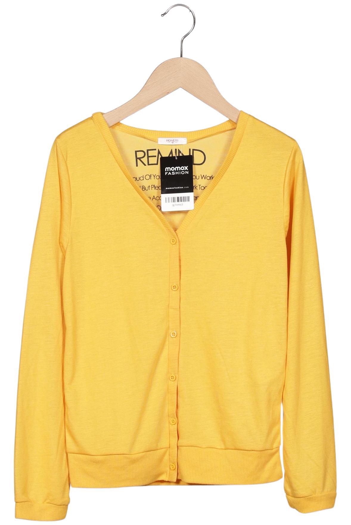 

Hey Honey Damen Strickjacke, gelb, Gr. 38
