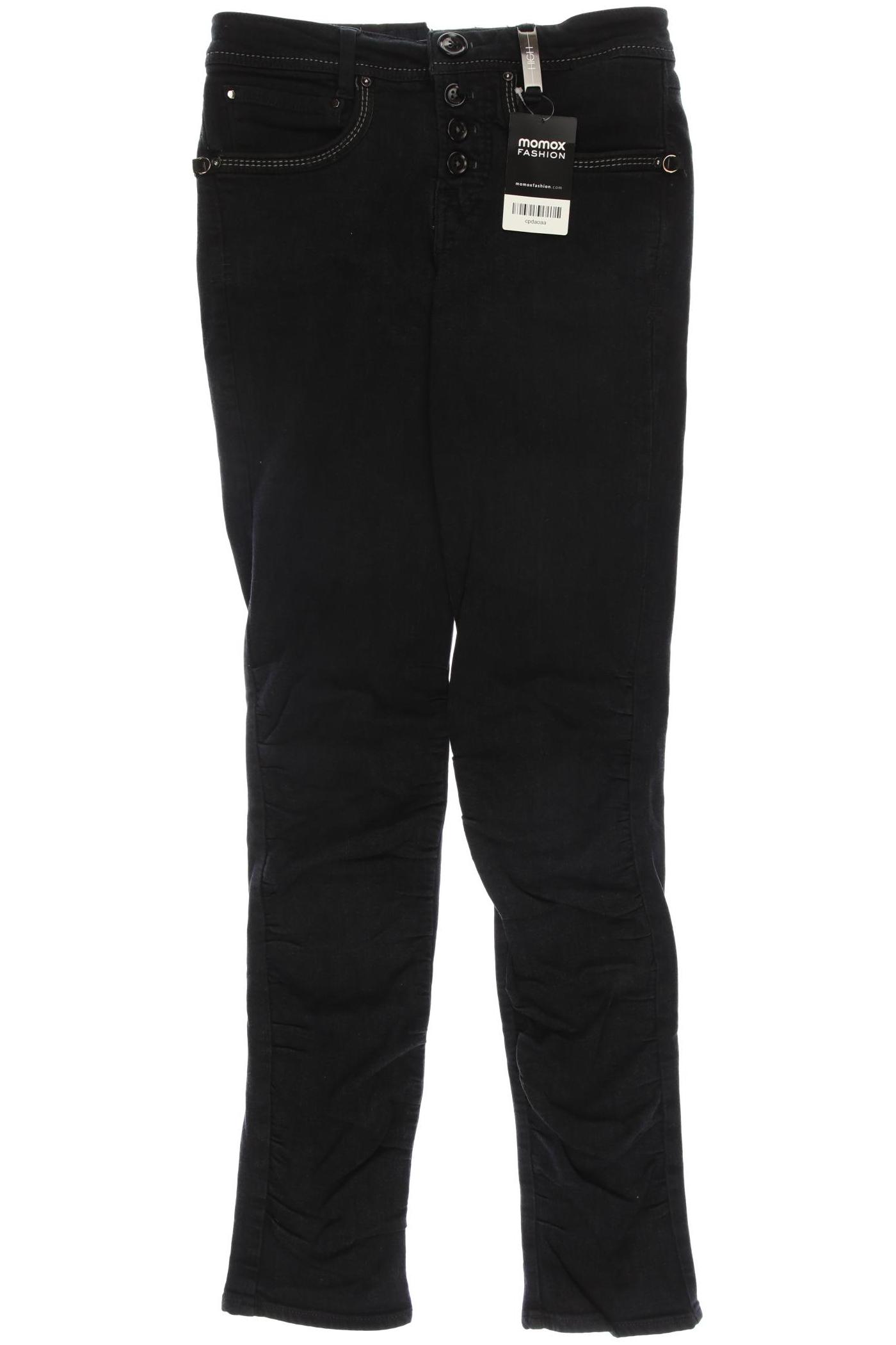

High Damen Jeans, schwarz
