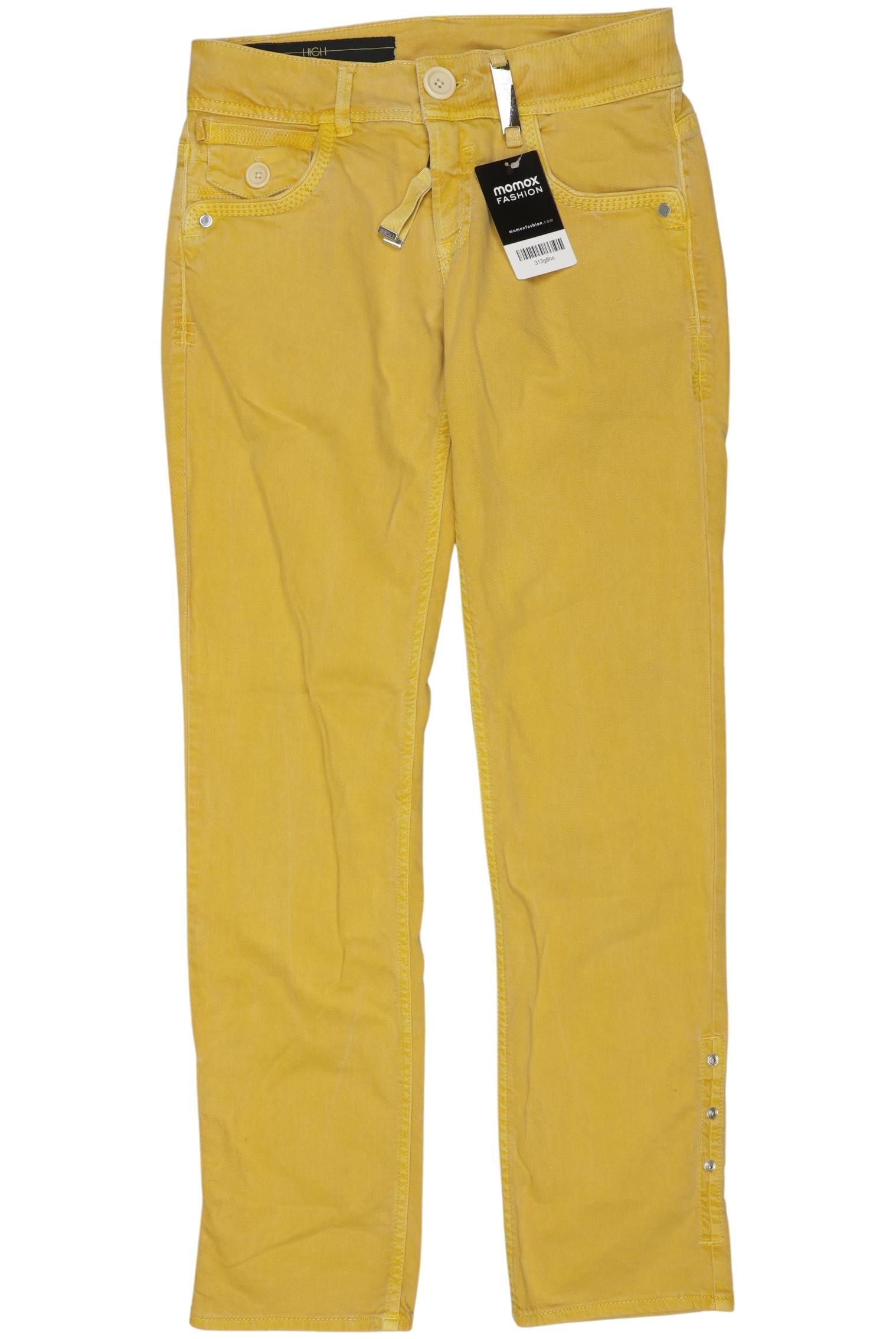 

High Damen Jeans, gelb, Gr. 34