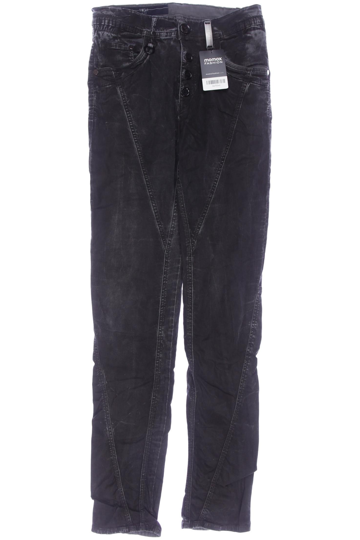 

High Damen Jeans, schwarz, Gr. 38