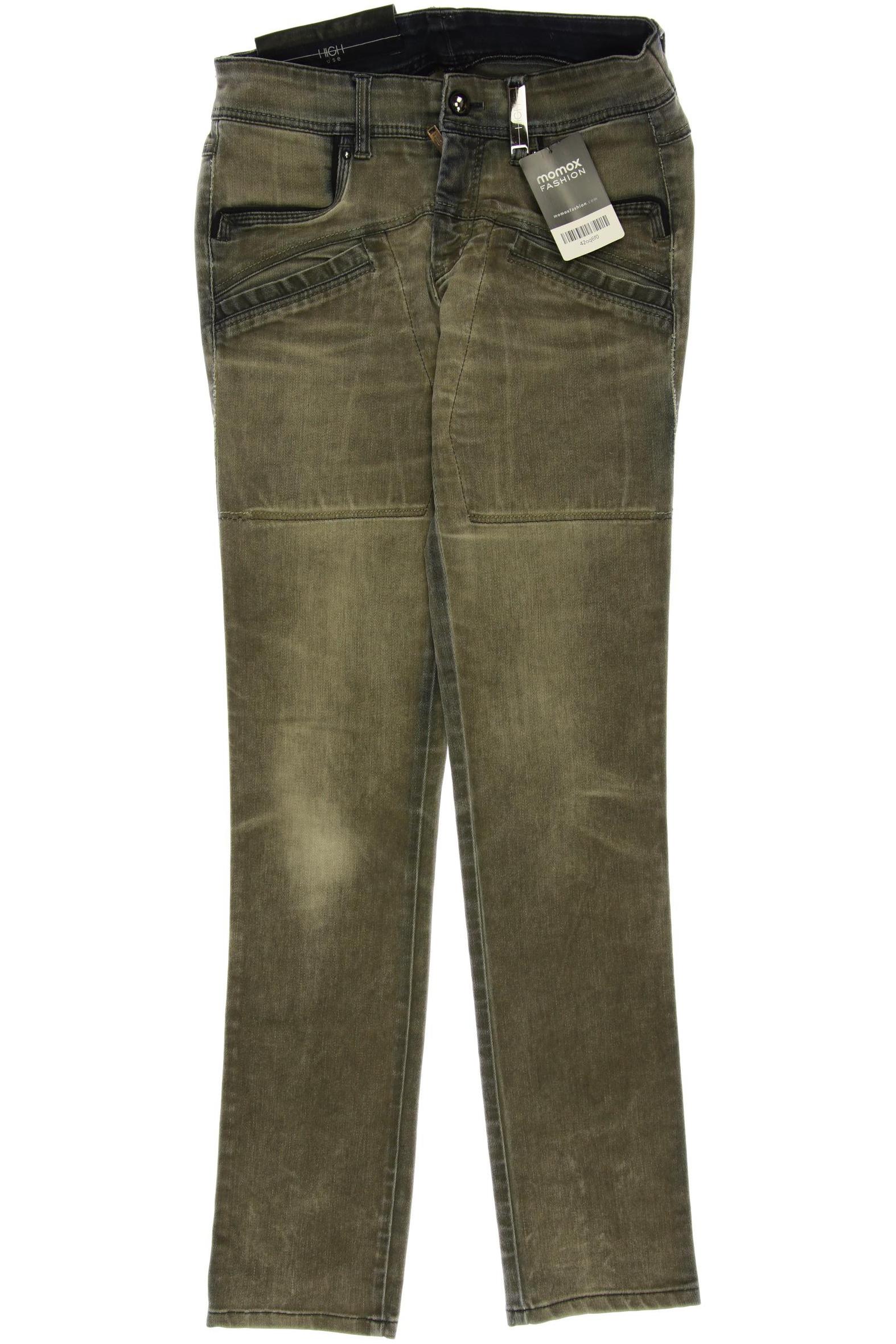 

High Damen Jeans, braun, Gr. 34
