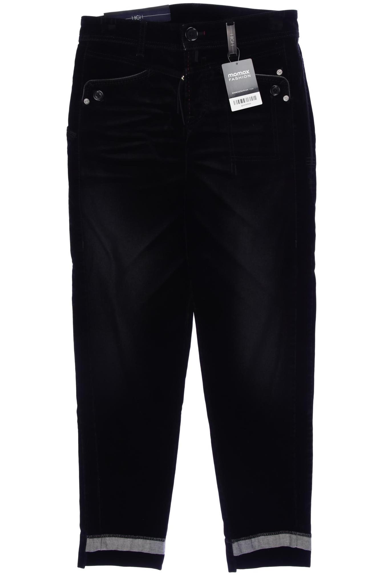 

High Damen Jeans, schwarz, Gr. 34