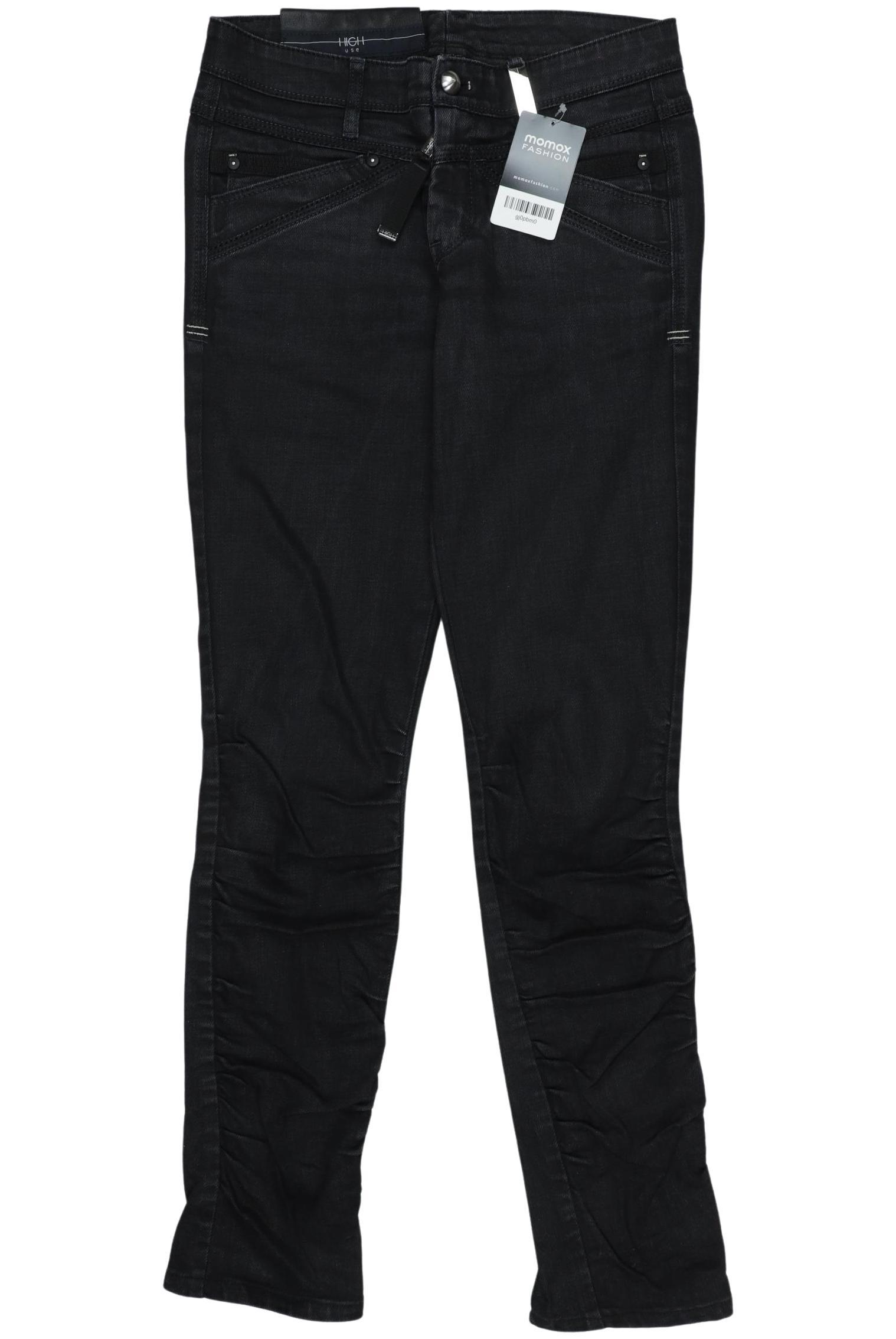 

High Damen Jeans, schwarz, Gr. 34