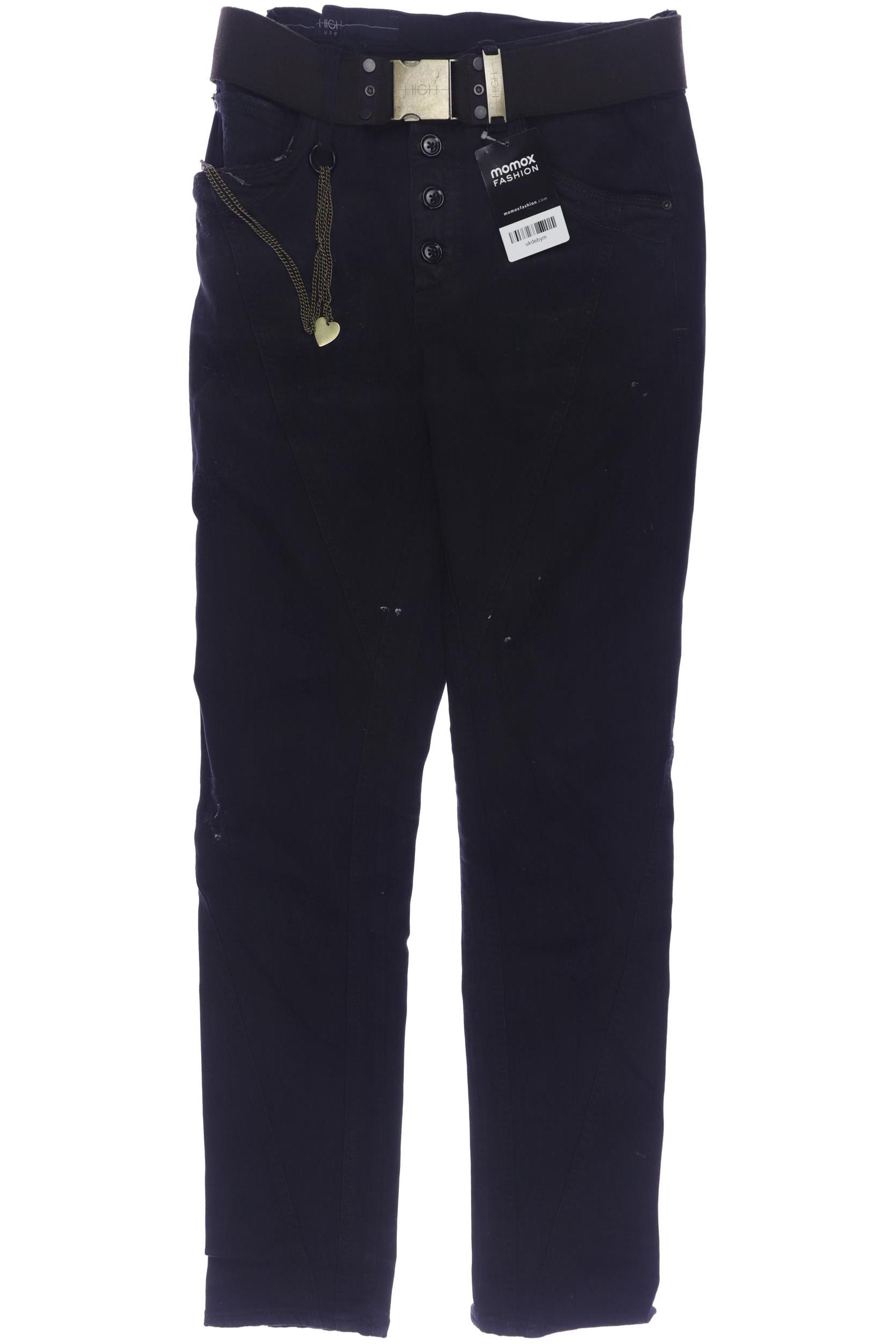 

High Damen Jeans, schwarz, Gr. 40