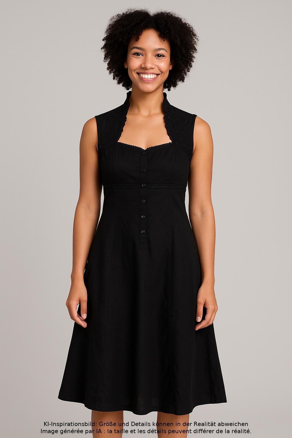 

High Damen Kleid, schwarz, Gr. 38