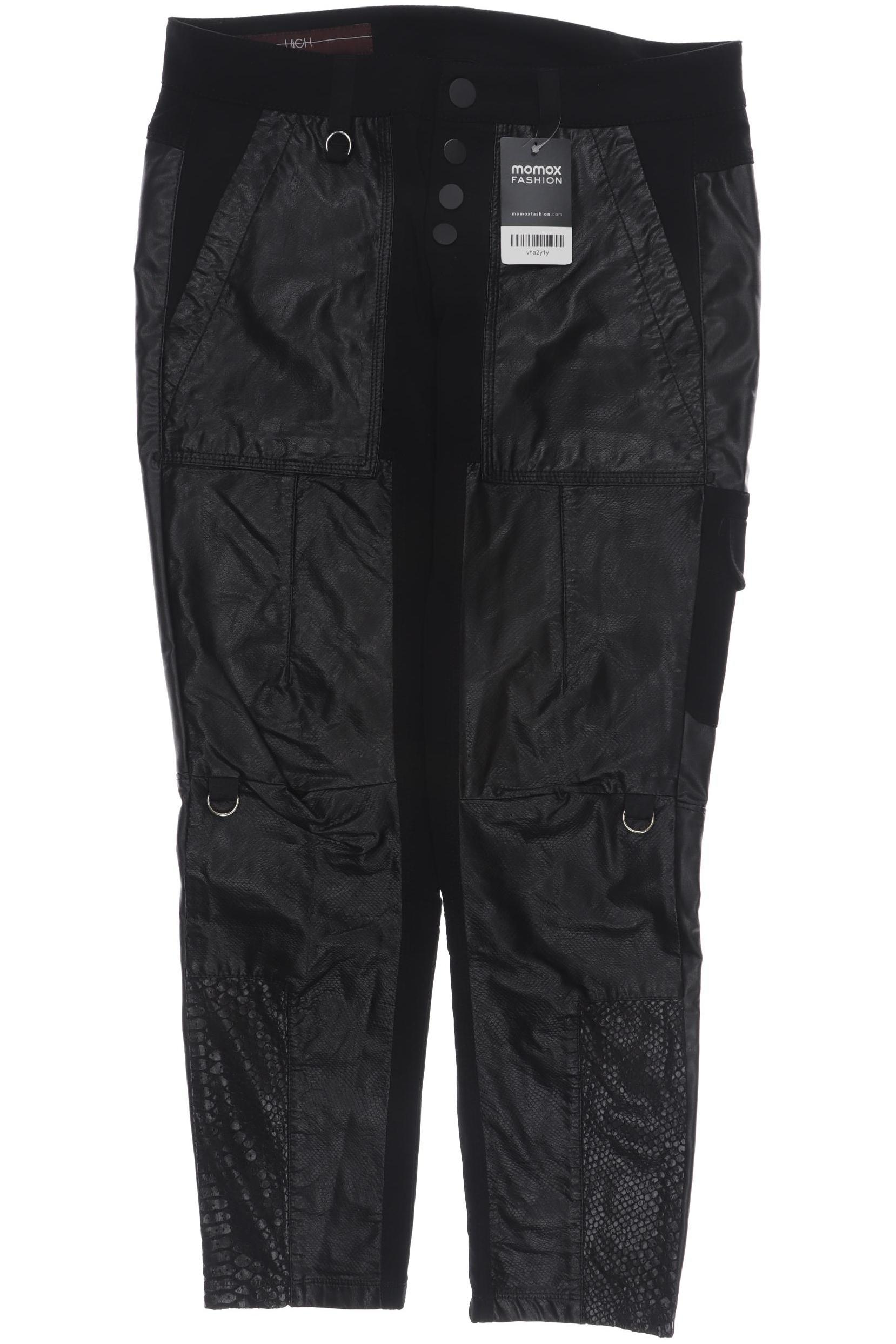 

High Damen Stoffhose, schwarz