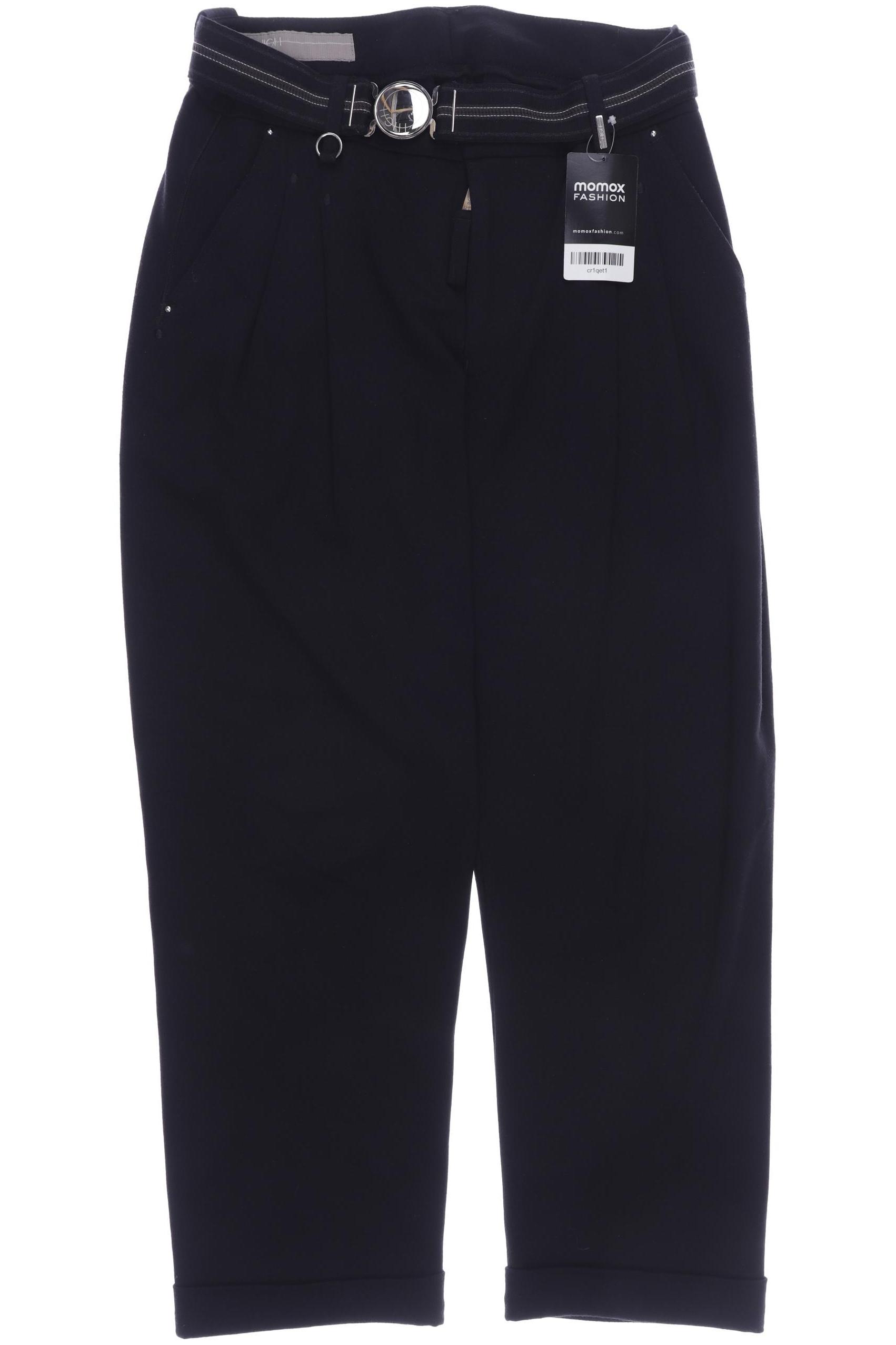 

High Damen Stoffhose, schwarz